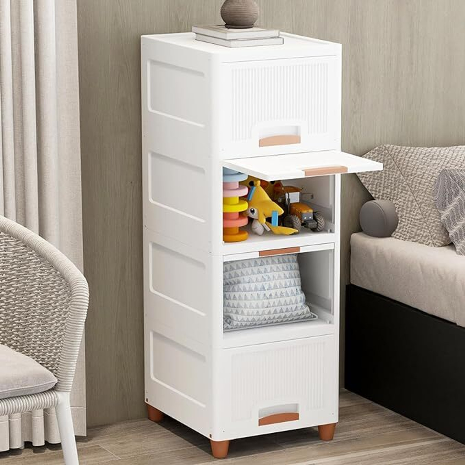 Image of Flipkart SmartBuy Plastic Free Standing Cabinet