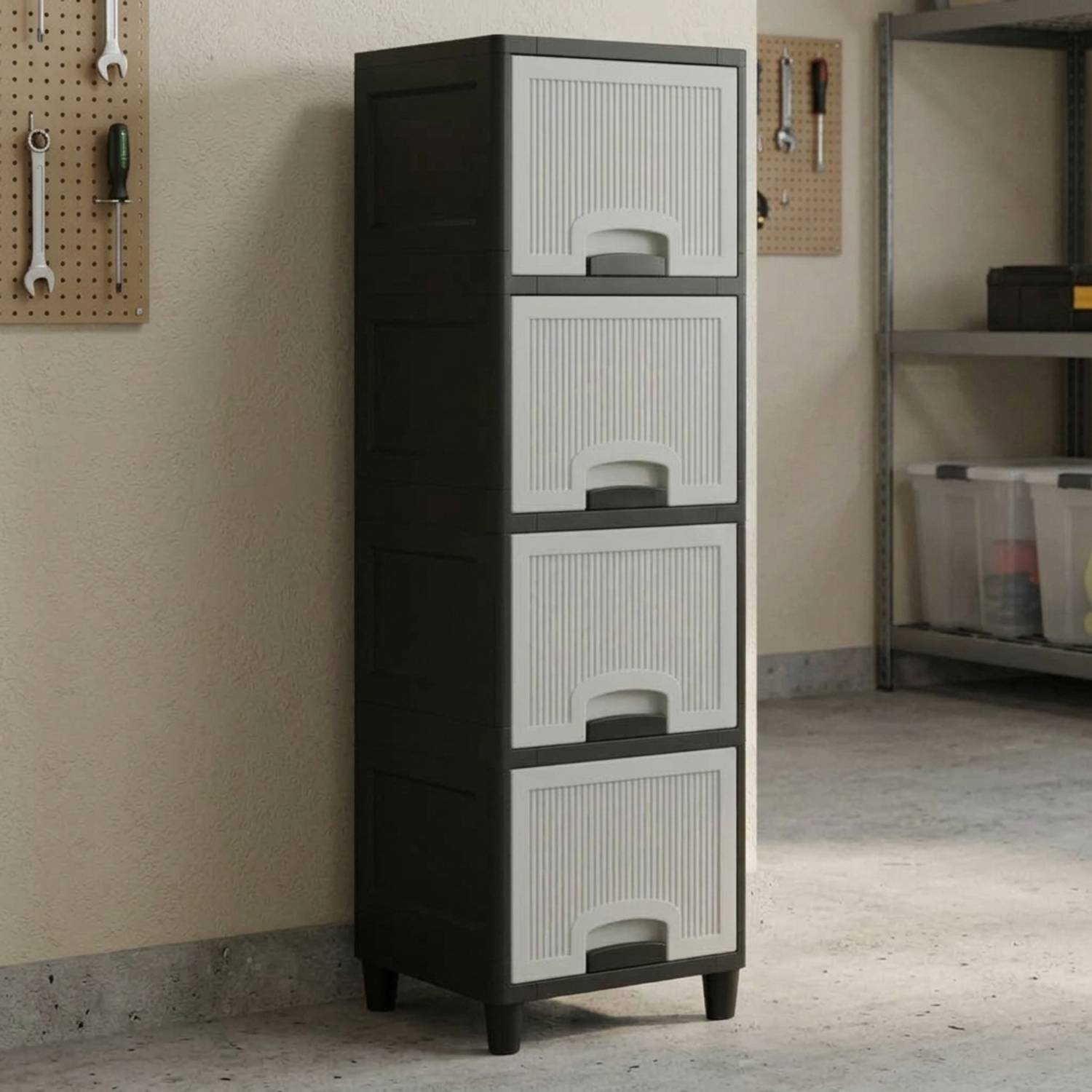 VISEMAN Professional Grade Free Standing Document Station PP Collapsible Wardrobe