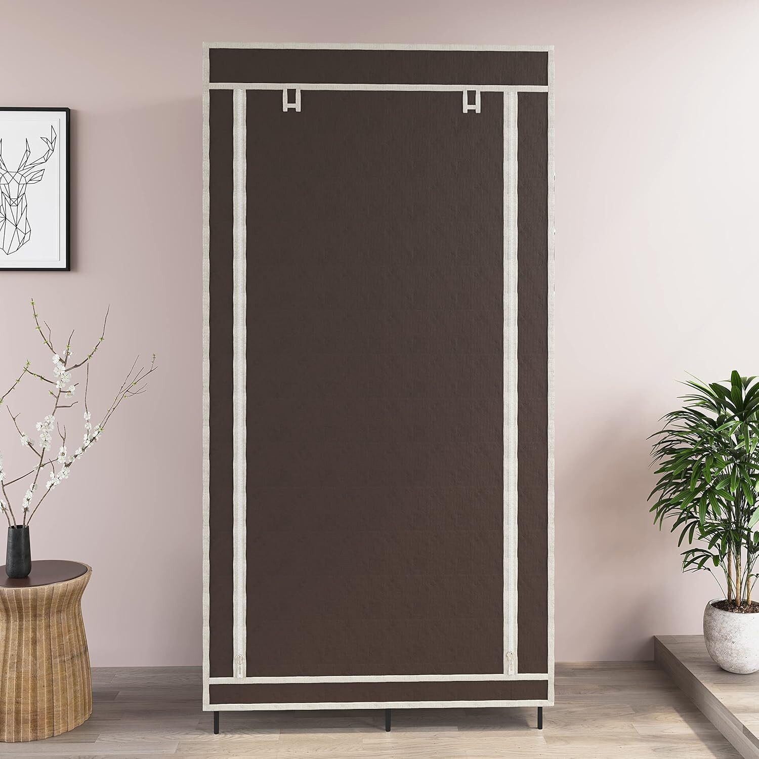 Image of Eco Shopee 3+3 Shelves Portable 7800-3 PP Collapsible Wardrobe