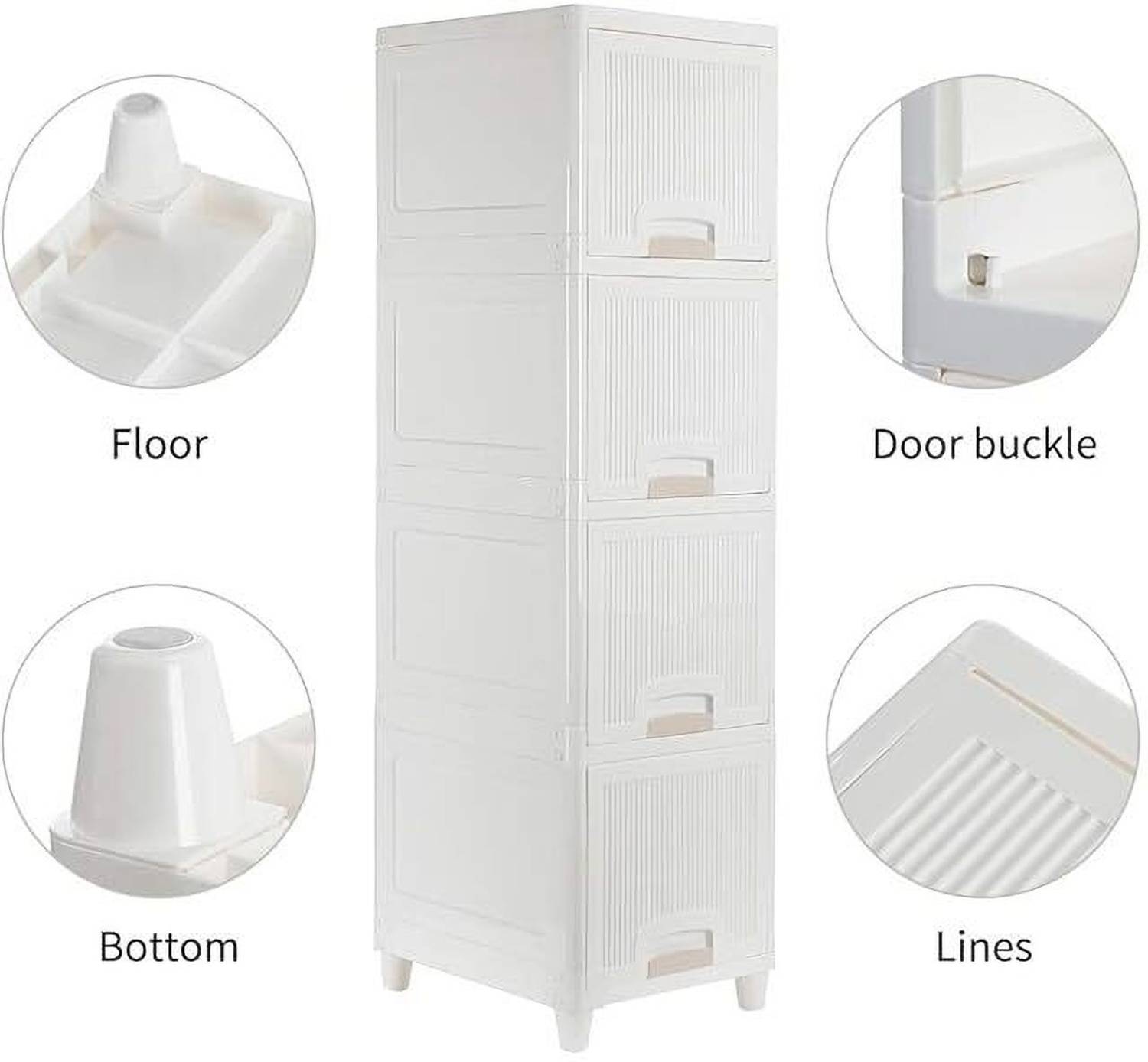 Sorath 4 Layer PVC Collapsible Wardrobe - Image 2