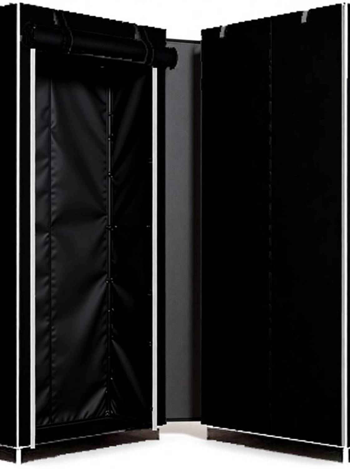 ZENVEXYO PP Collapsible Wardrobe Black - Image 4
