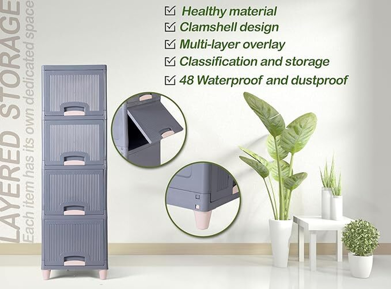 Image of Sorath PVC Collapsible Wardrobe