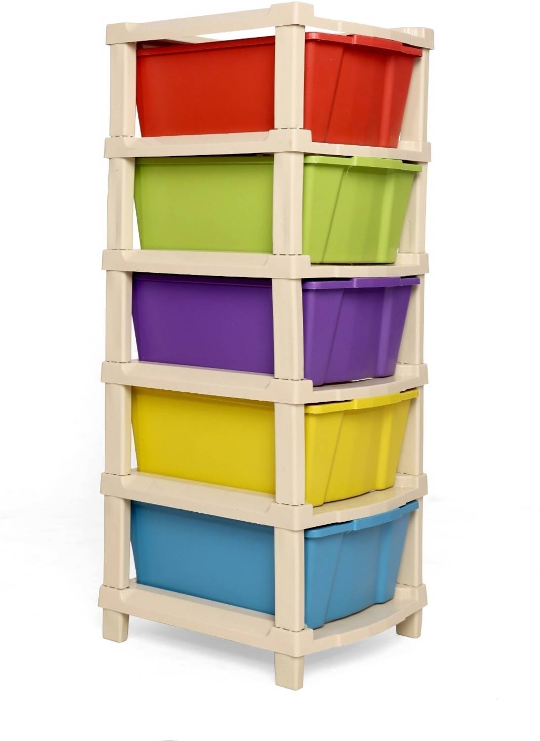 ASHLAS 5XL Plastic Modular Drawer System For Home, Office, Hospital, Parlor, School PP Collapsible Wardrobe