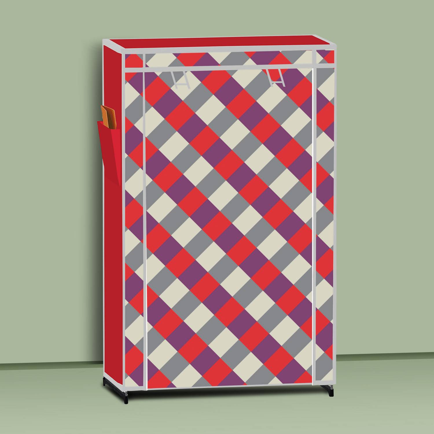 MEZIRE 6 Shelf Foldable Wardrobe - Image 4