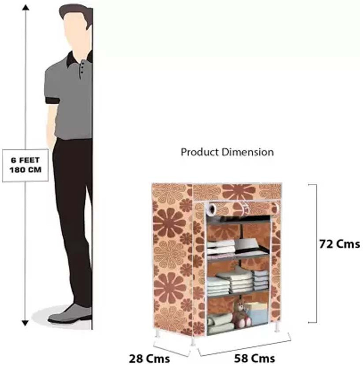 Image of Attache Carbon Steel Collapsible Wardrobe