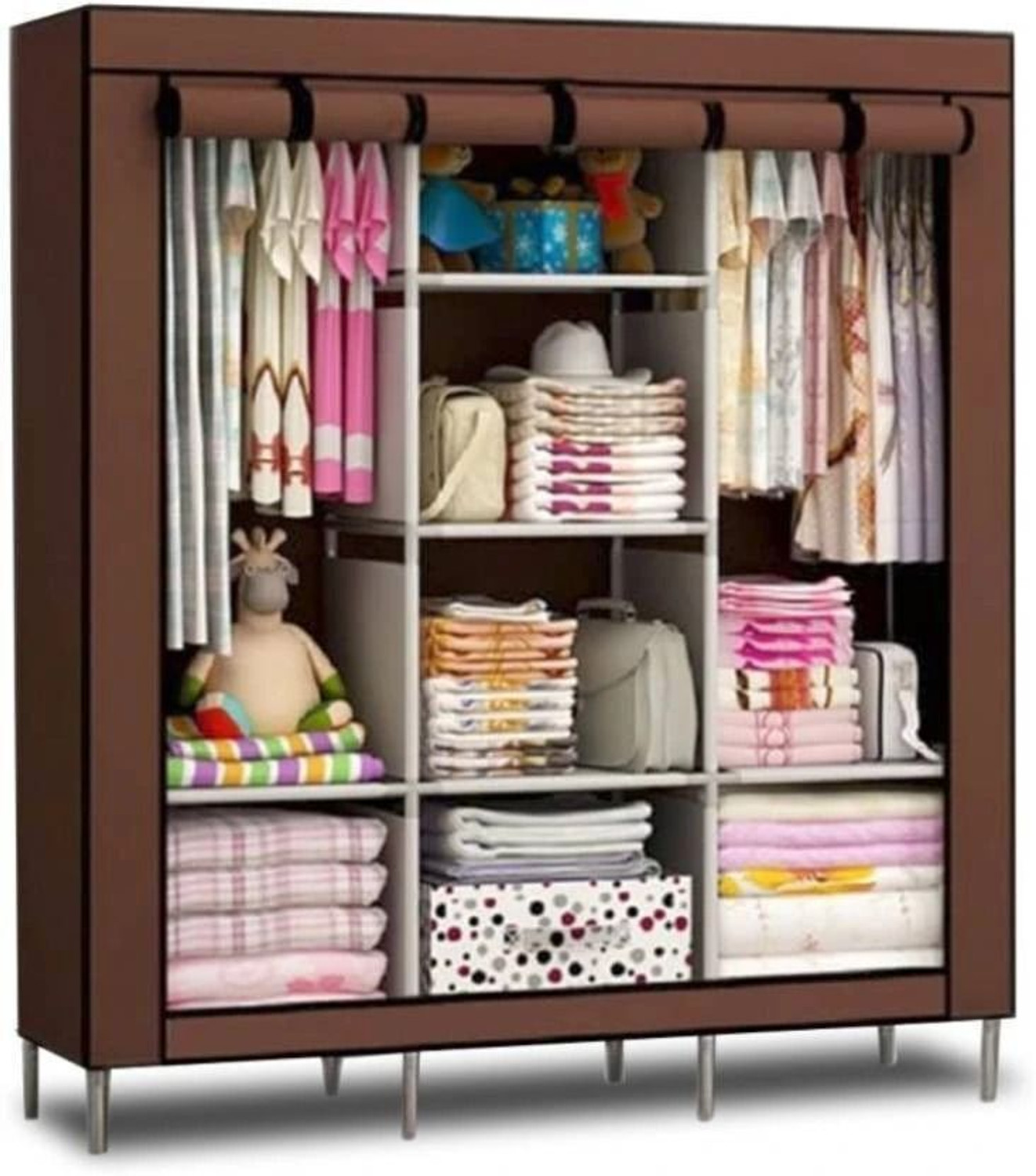 Image of MEZIRE Collapsible Wardrobe 88130 PP Collapsible Wardrobe