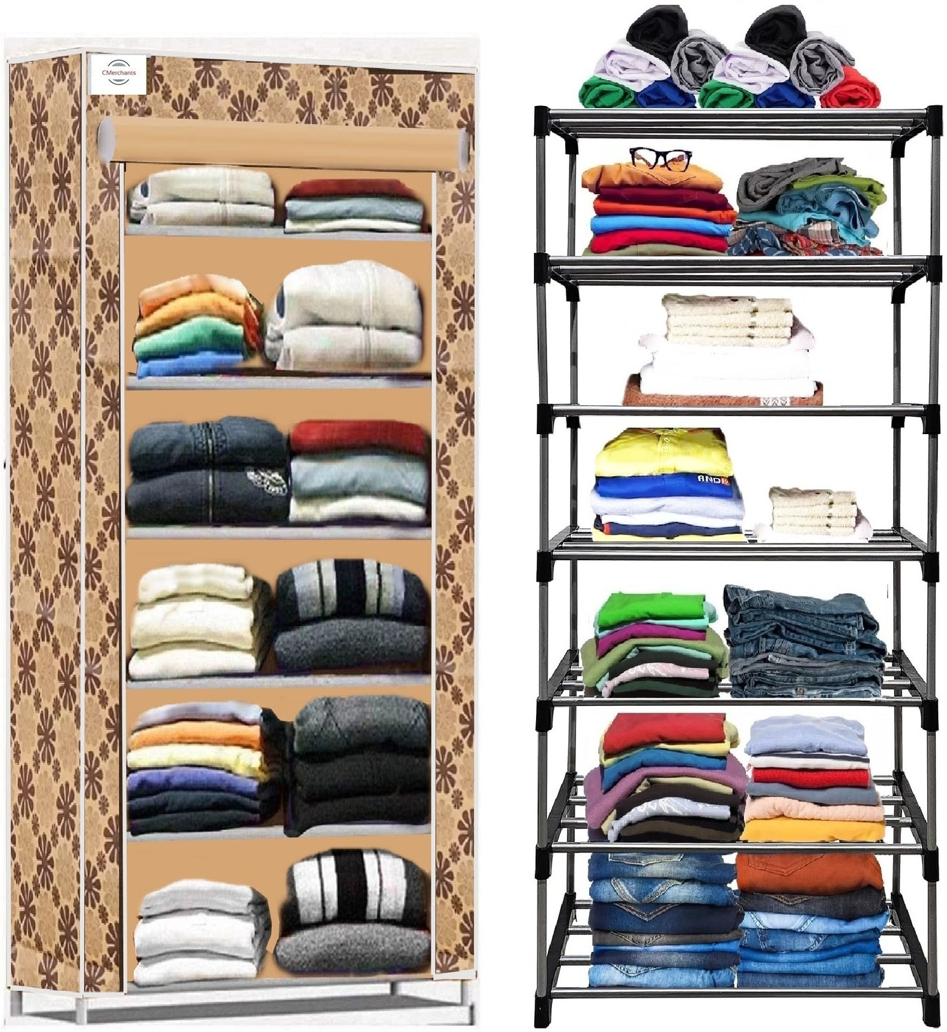 Image of CMerchants Carbon Steel Collapsible Wardrobe