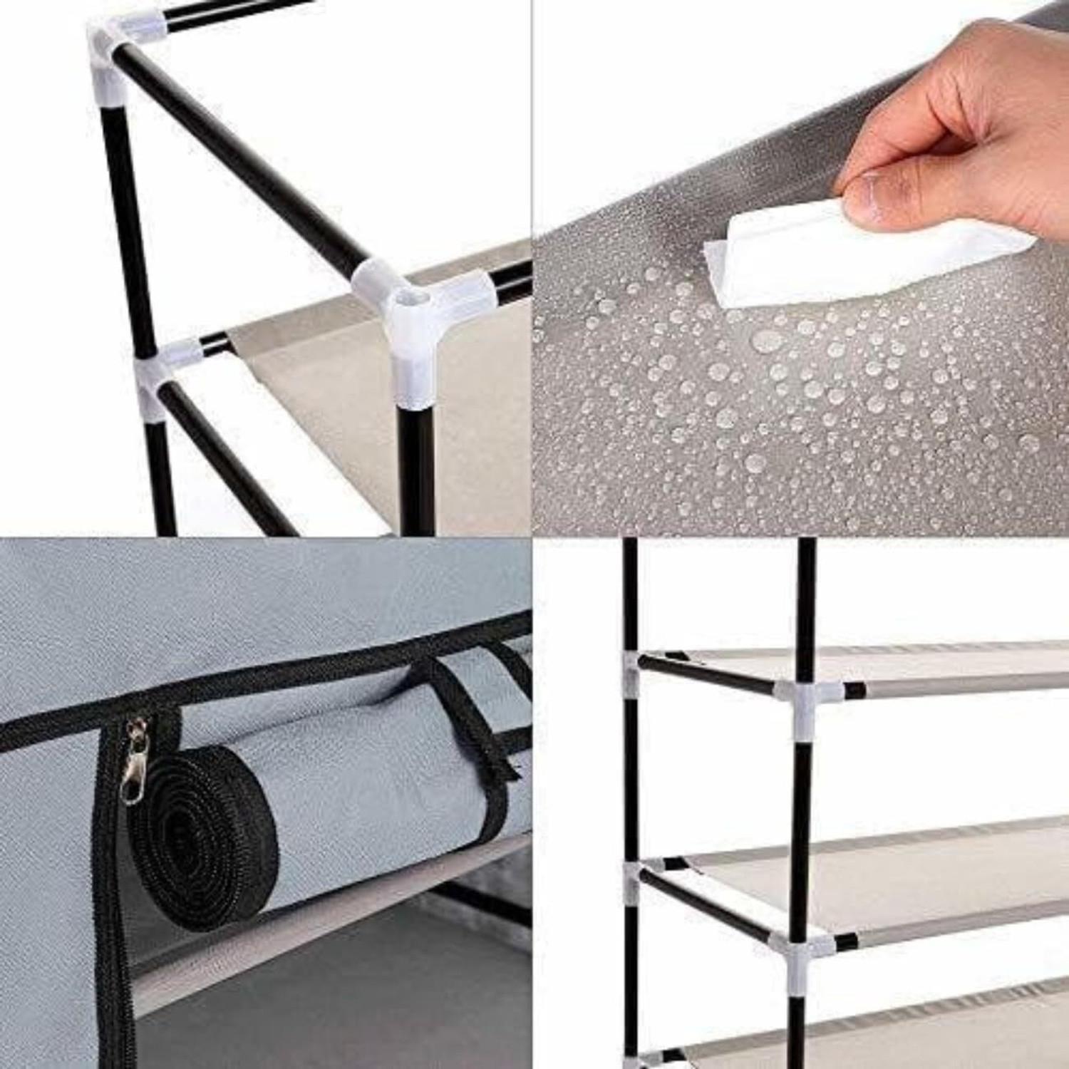 Image of DecorDestiny Plastic Collapsible Shoe Stand