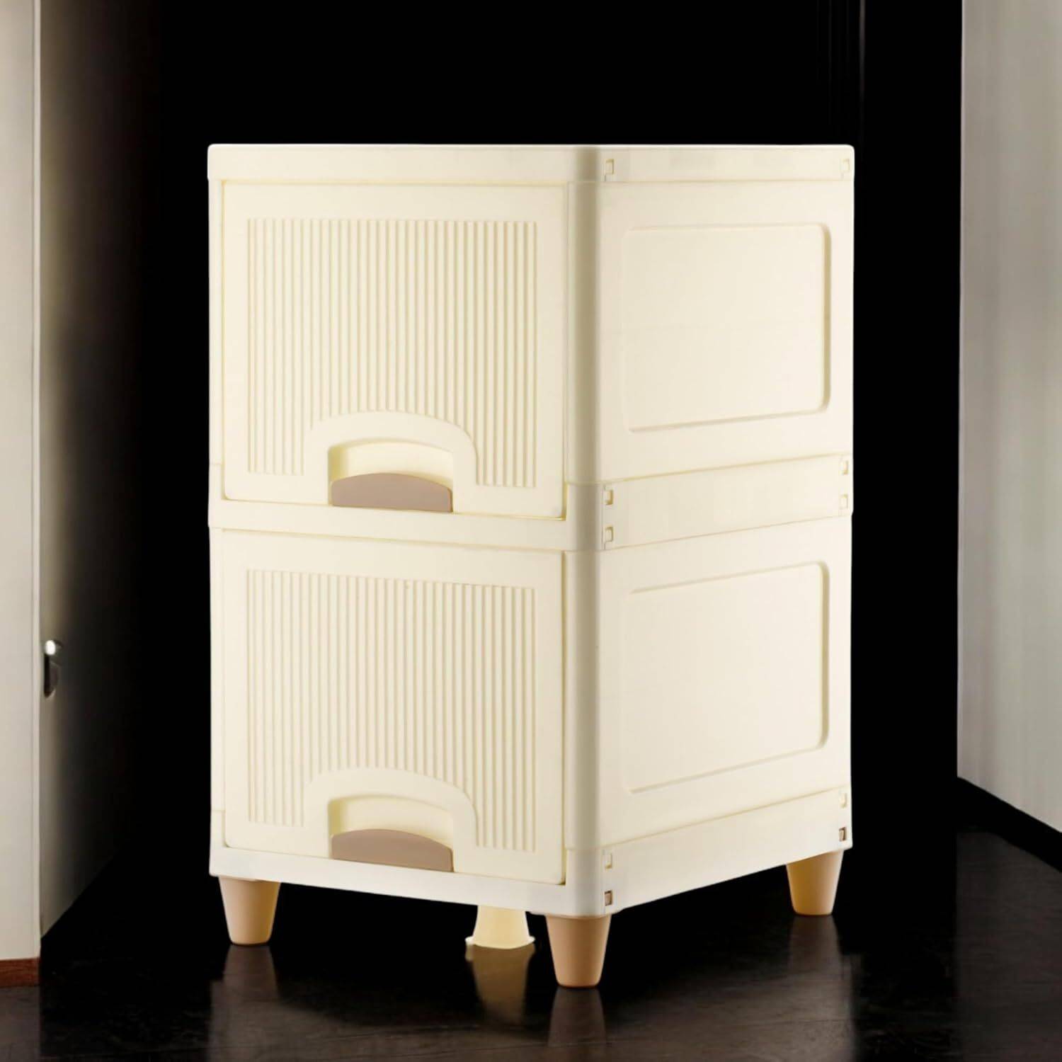 ADMIN INDUSTRIES Plastic Wardrobe for Clothes Storage Organizer with Shelves PVC Collapsible Wardrobe