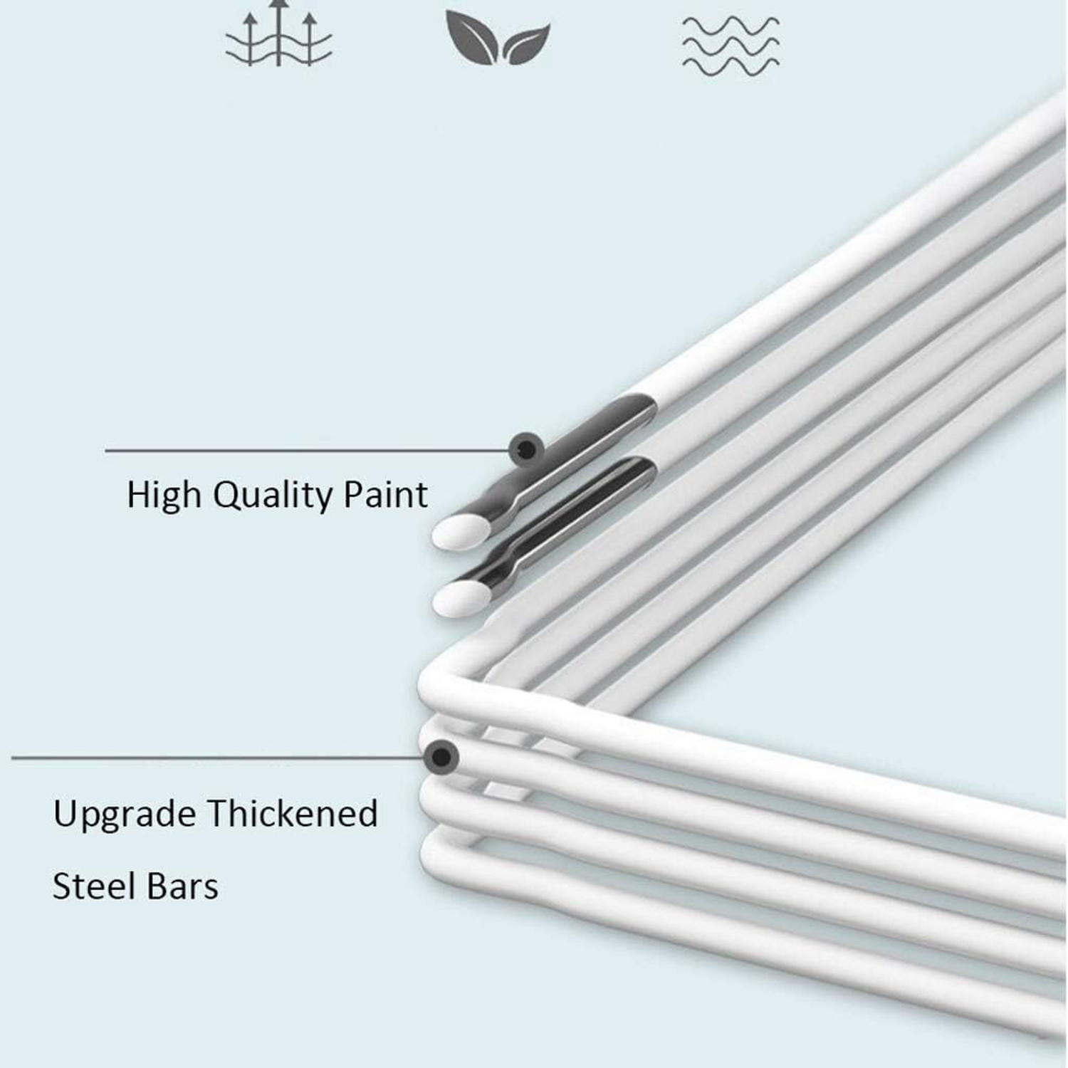 Image of SNKR ESSENTIALS 6-Door 6-Shelf Plastic kids Collapsible Cupboard Clothes Rack PP Collapsible Wardrobe