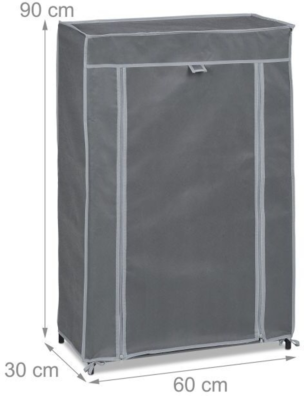 Image of ZENVEXYO 4-Tier Adjustable Cloth Storage Organizer Heavy Duty Plastic Micro Fiber Collapsible Wardrobe