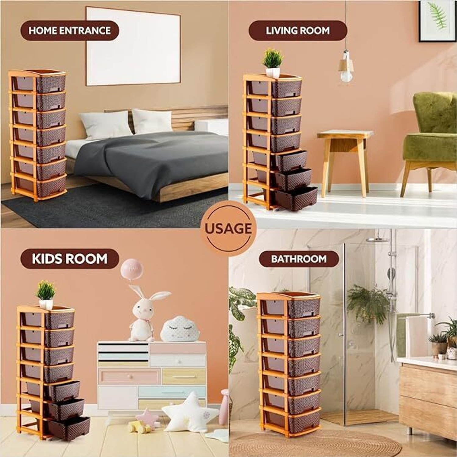 Image of MAHADEV ENTERPRISE 7 Compartments Plastic Multi Purpose