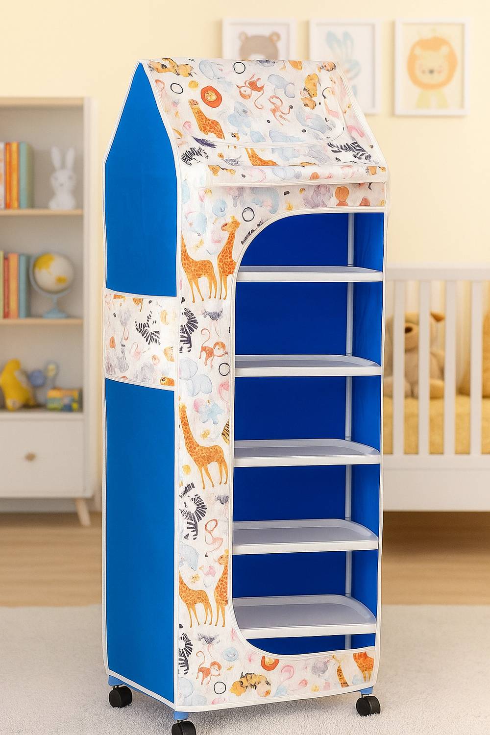 YouCopia 1 Door 6 Shelf Fabric Plastic 2025 PVC Collapsible Wardrobe