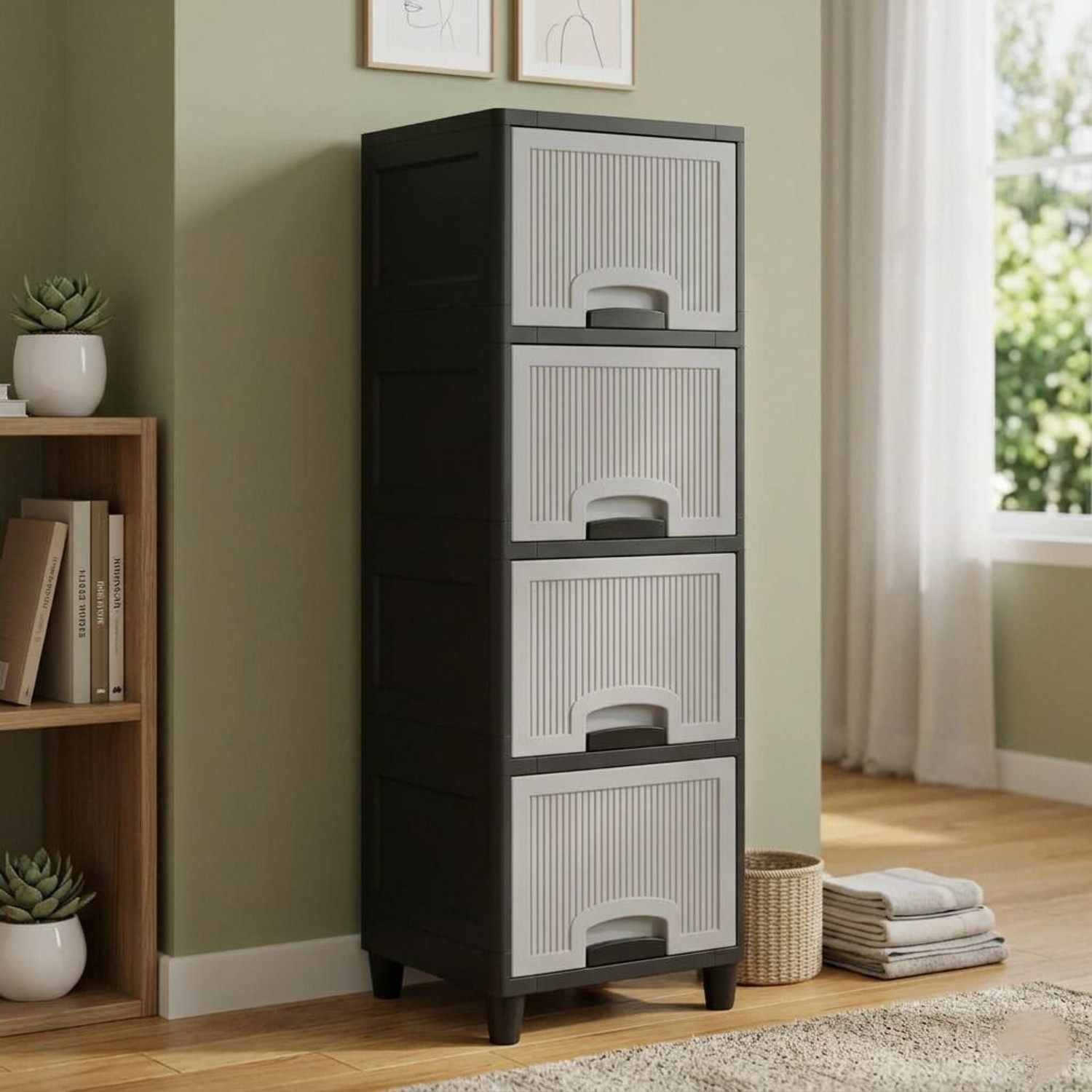 Image of VISEMAN Deluxe Desktop Stationery Management Hub PP Collapsible Wardrobe