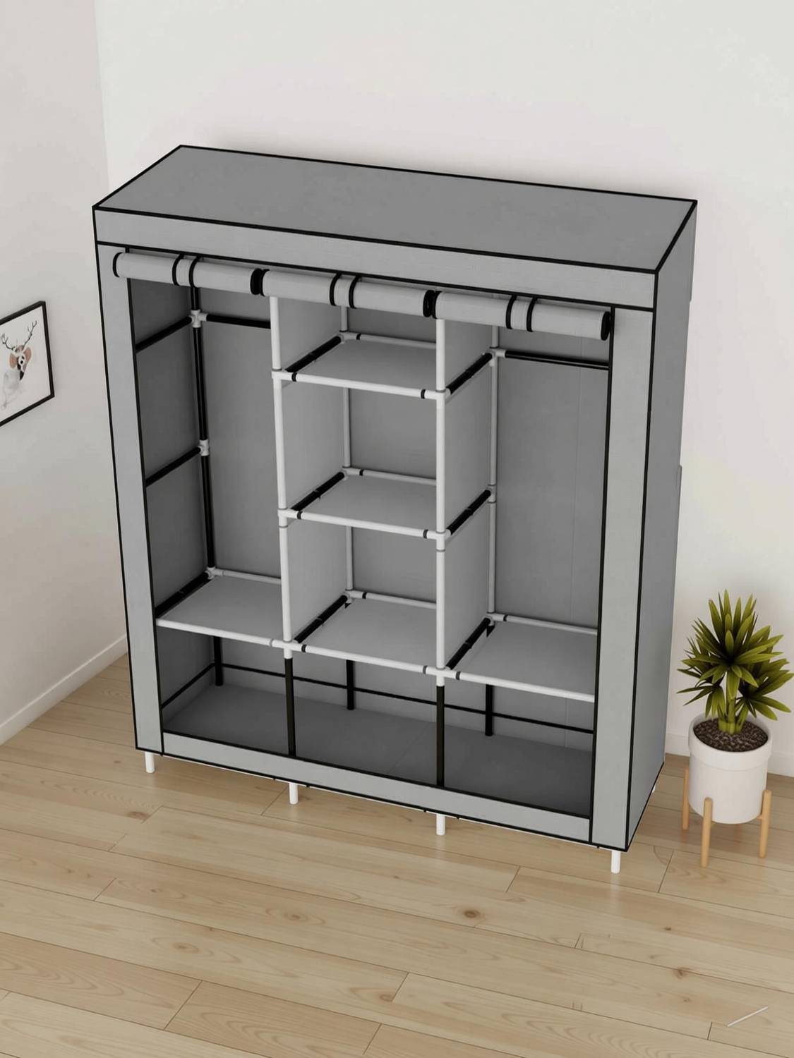 Attache Carbon Steel Collapsible Wardrobe - Image 5