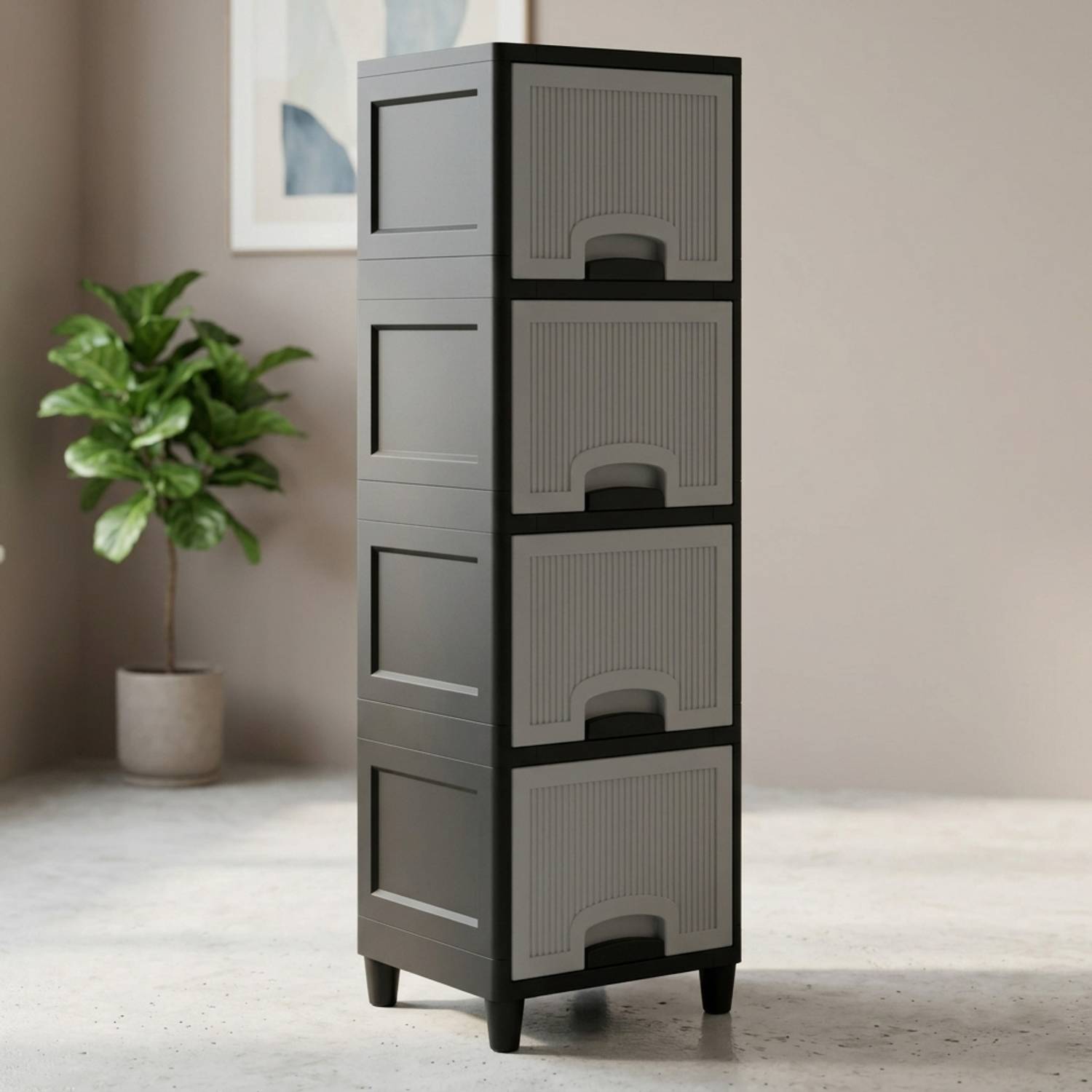 VISEMAN Deluxe Desktop Stationery Management Hub PP Collapsible Wardrobe