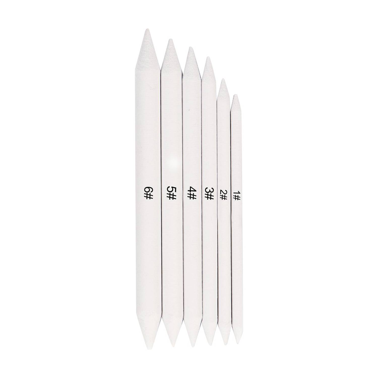 Aashwi White Paper Stumps for Blending Shading Drawing Set of 6
