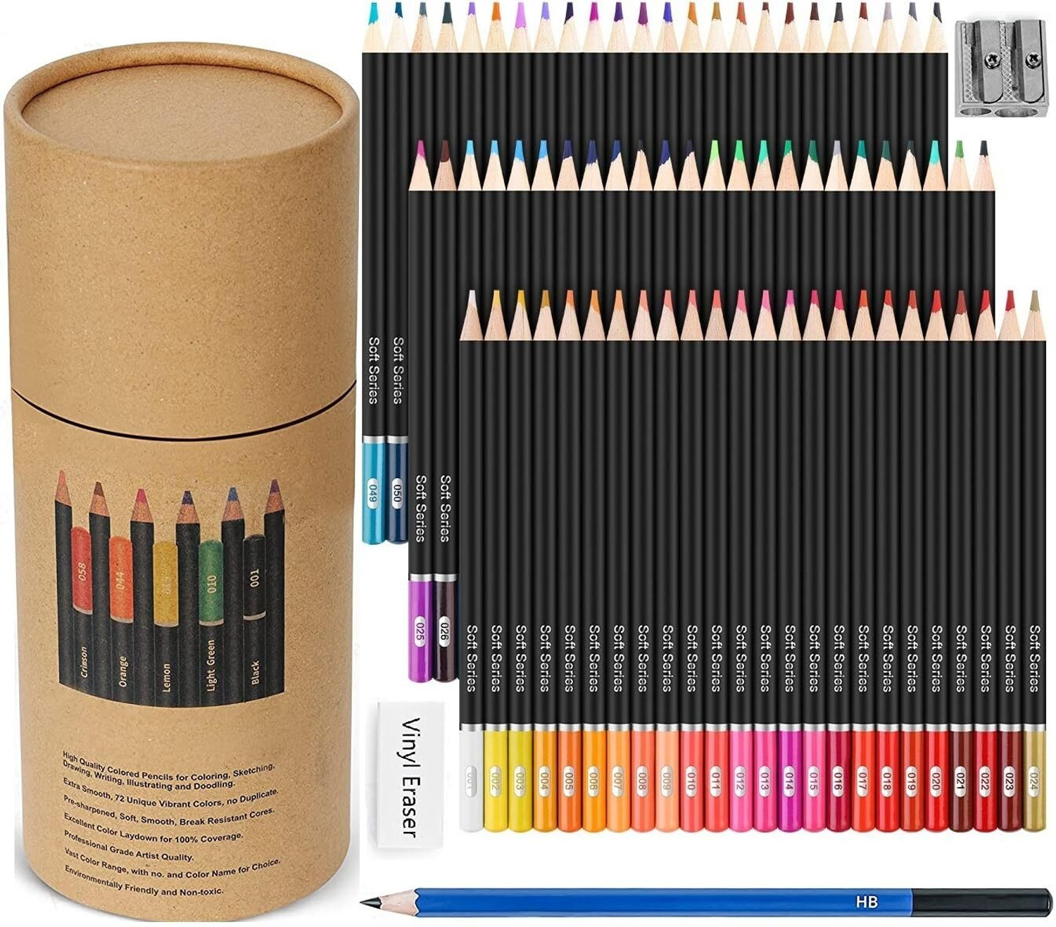 Image of Eduwation Pencil Colors Round Shaped Color Pencils
