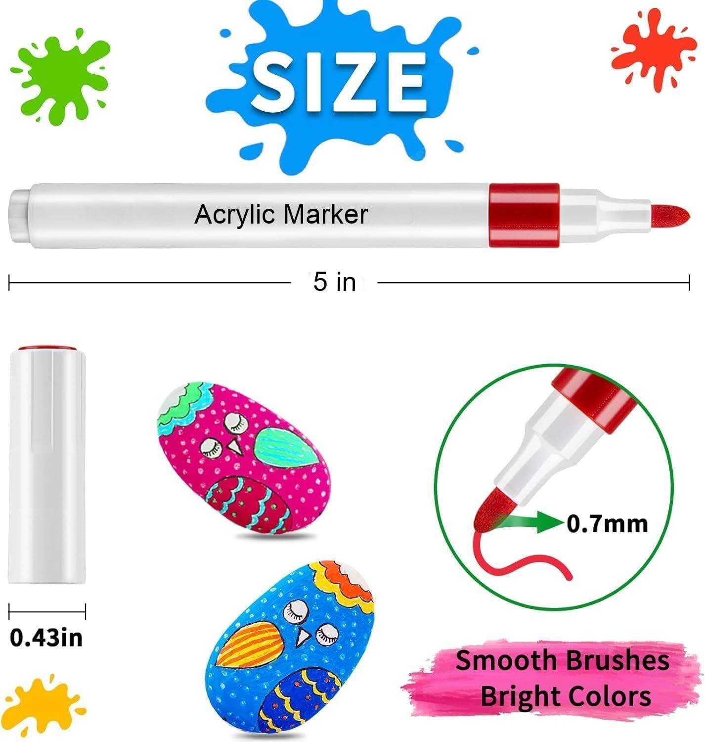 Shopiable Acrylic Paint Markers for Multiple Surfaces - Image 5