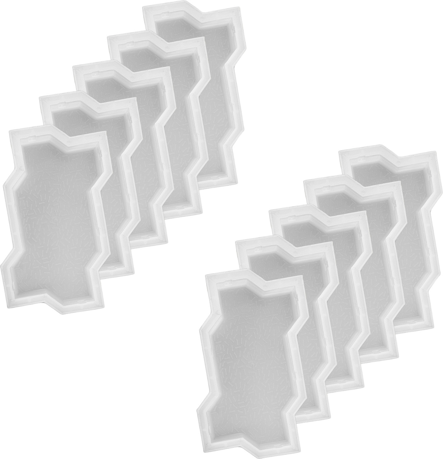 Image of Reyal Plastic Zigzag /Unipaver Block mould(60mm) Interlocking Paver Mould(Pack of 10) Column Cap & Base