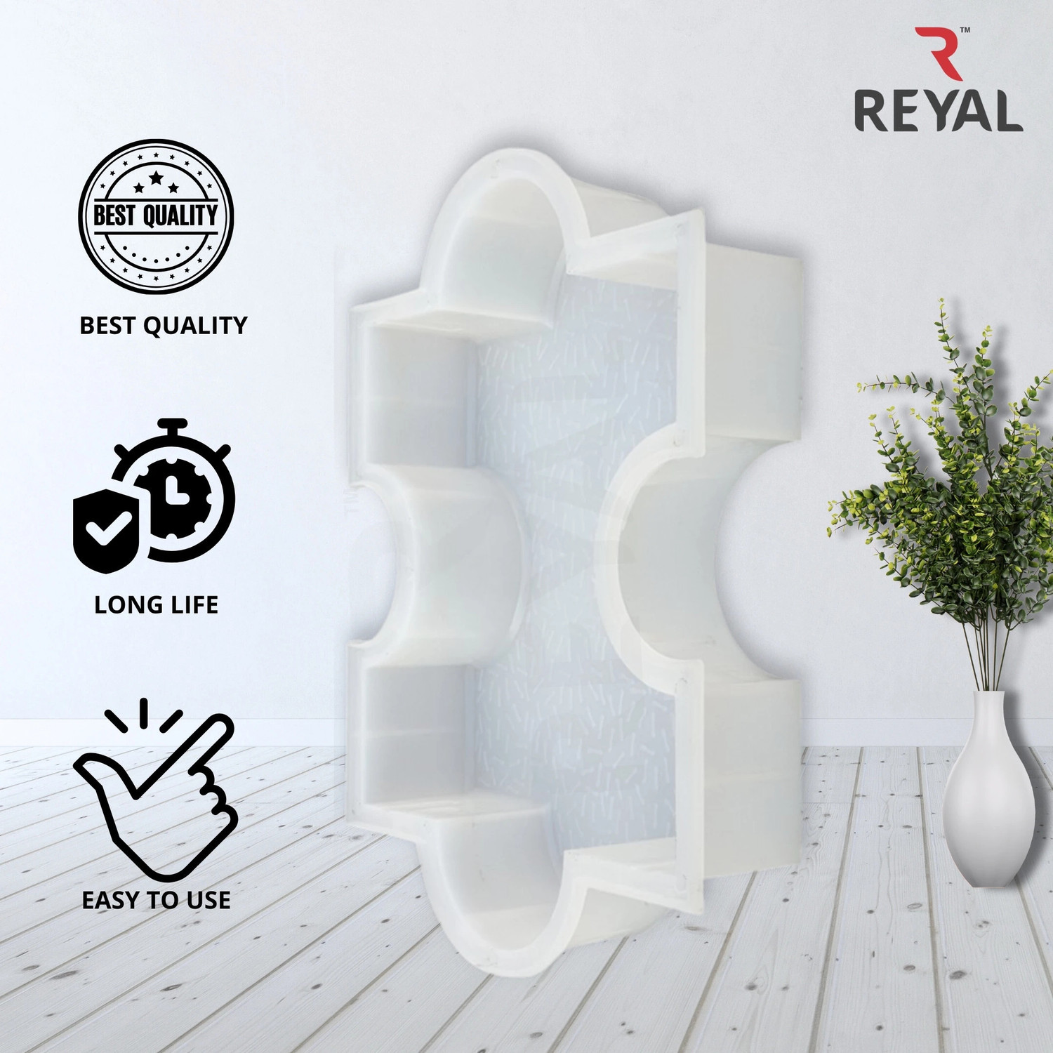 Image of Reyal BROOK Paver Block mould(H : 60mm) Interlocking (Pack of 5) Column Cap & Base