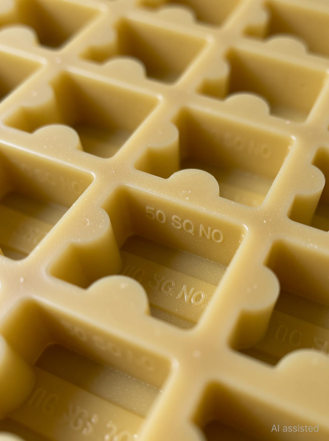 Image of RKTILEMOULD Rubber Cover Block Mould 20 25 30 MM 64 Cavity Column Cap & Base