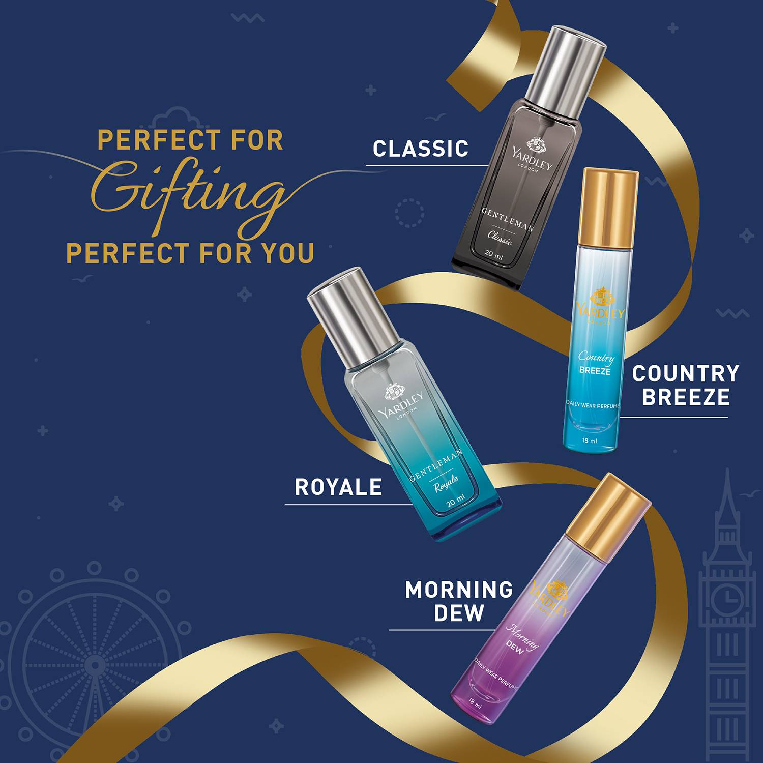 Yardley London Luxury Perfume Gift Set 18ml x 2 + 20ml x 2 - Image 4