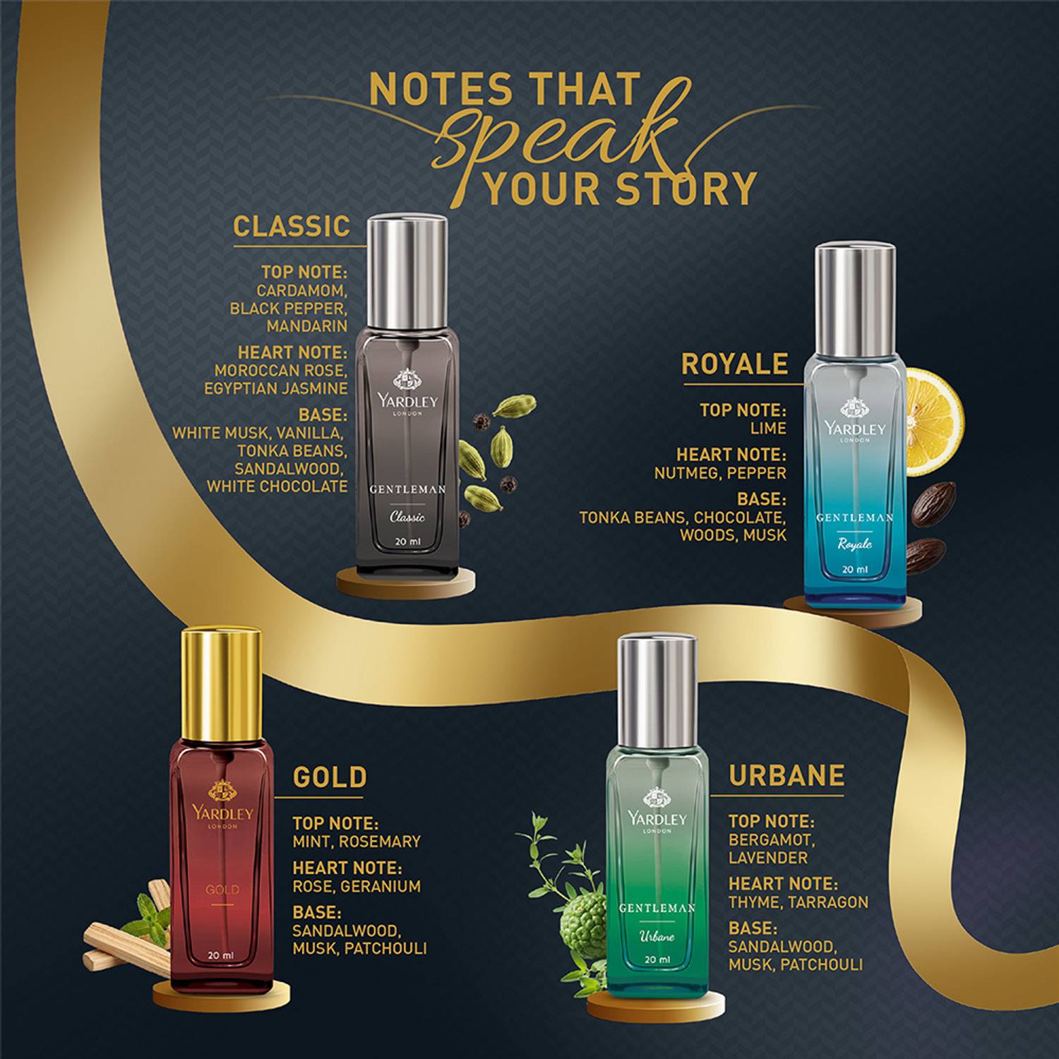 Yardley London Gentleman Luxury Perfume Gift Set (4 Pack) - Image 5