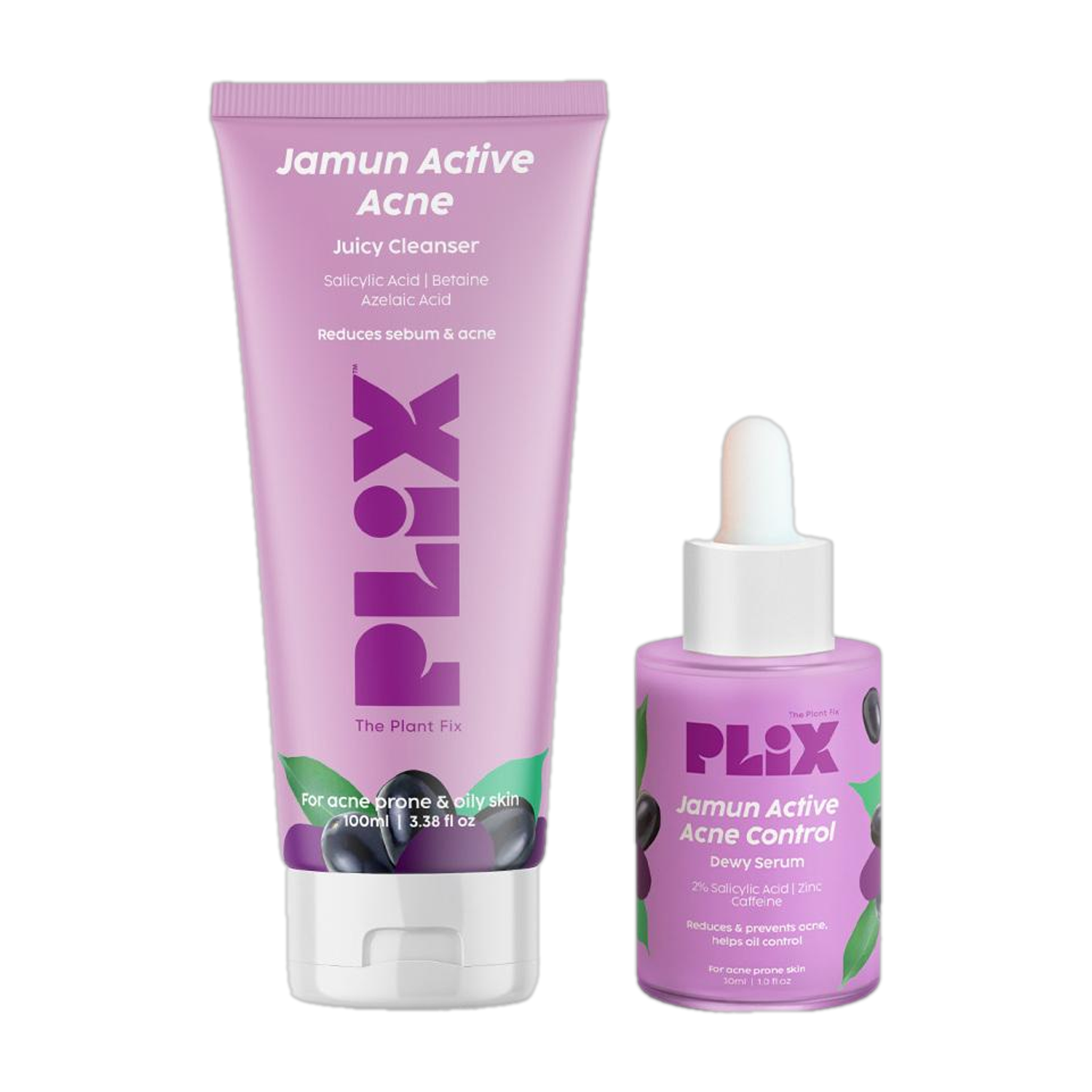 The Plant Fix Plix Jamun Face Wash and Serum Combo - Image 1