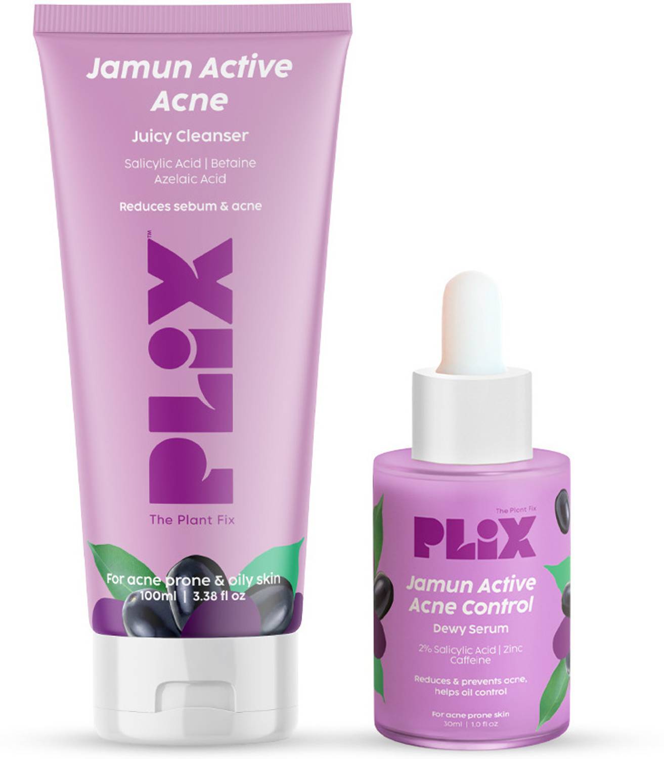 The Plant Fix Plix Jamun Face Wash and Serum Combo - Image 1