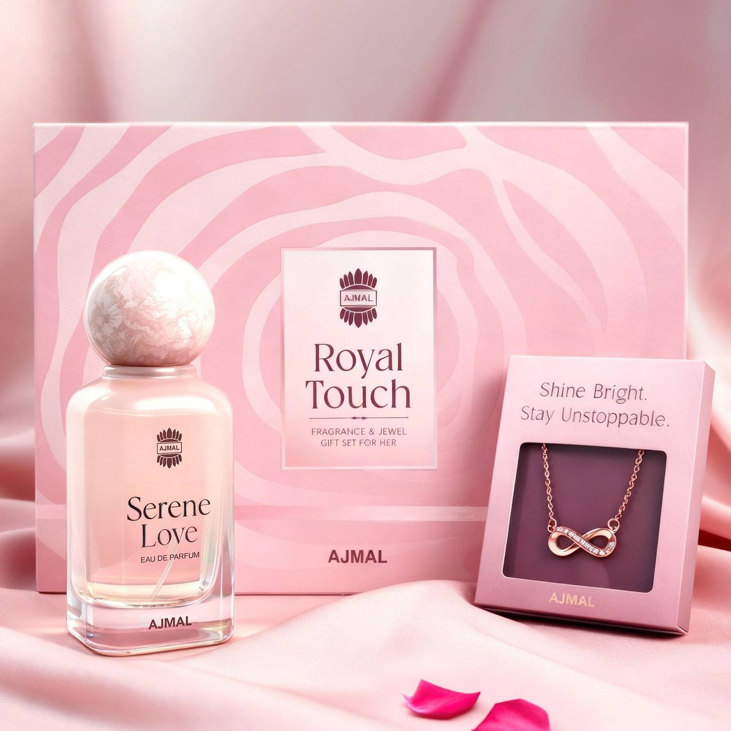 Ajmal Royal Touch Women Perfume & Jewellery Gift Set - Image 1