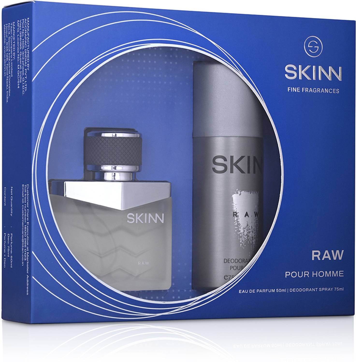SKINN by TITAN Raw Coffret for Men - 50 ml Perfume & 75 ml Deodorant - Image 4