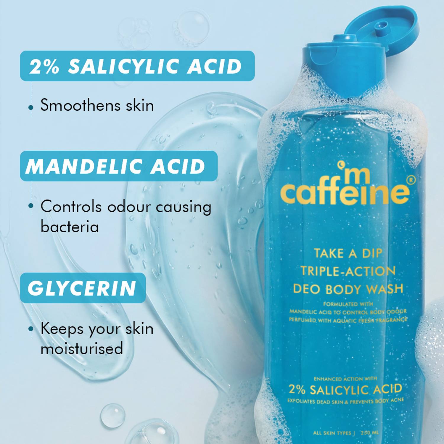 mCaffeine 3-in-1 Take A Dip Deo Body Wash & Guava Tini De-Tan Body - Image 3