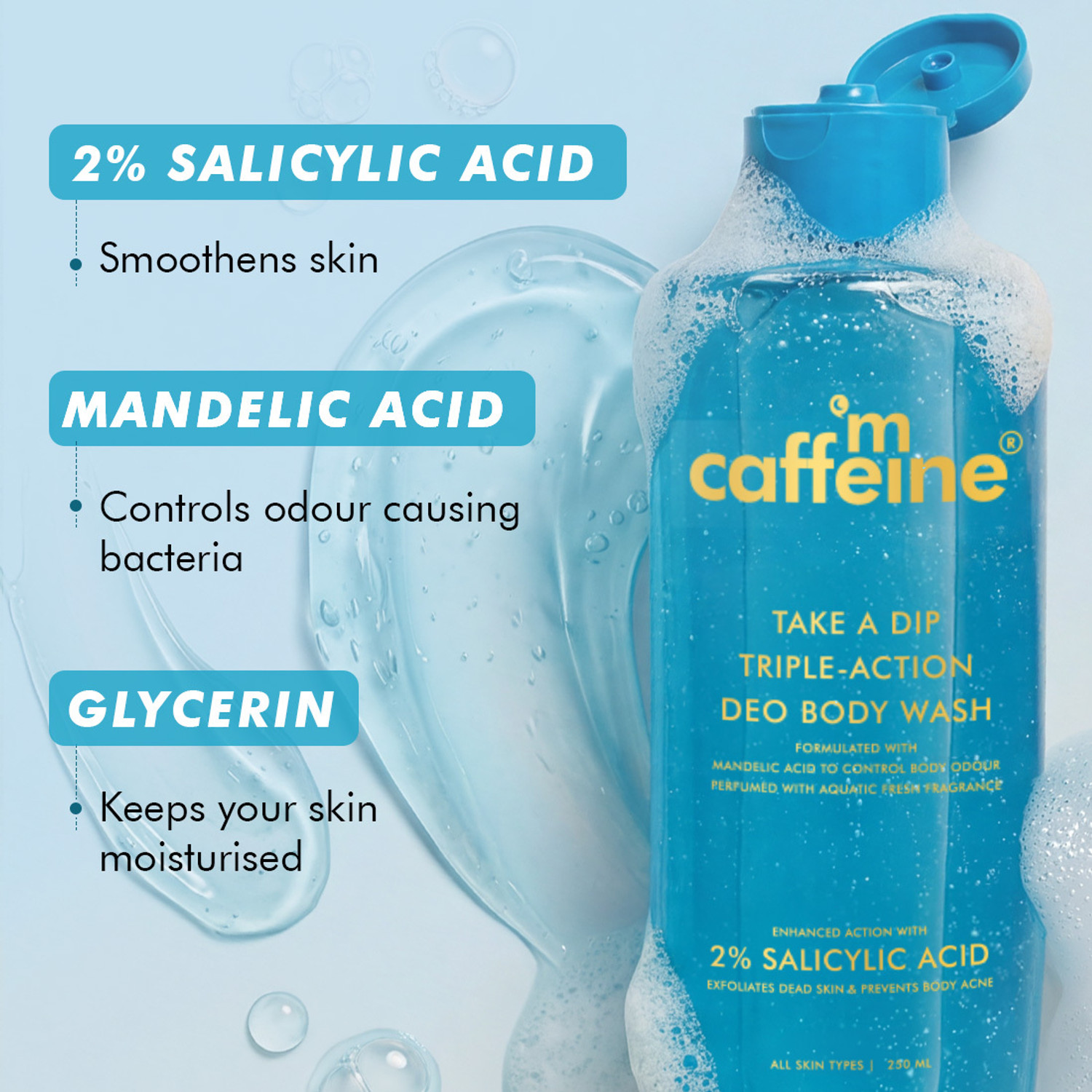 Image of mCaffeine 3-in-1 Take A Dip Deo Body Wash & Guava Tini De-Tan Body Wash Combo