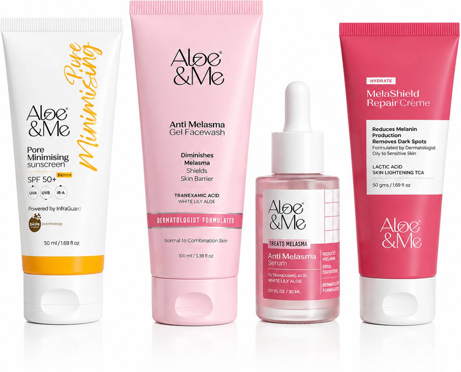 aloe&me 4 step Melasma Kit