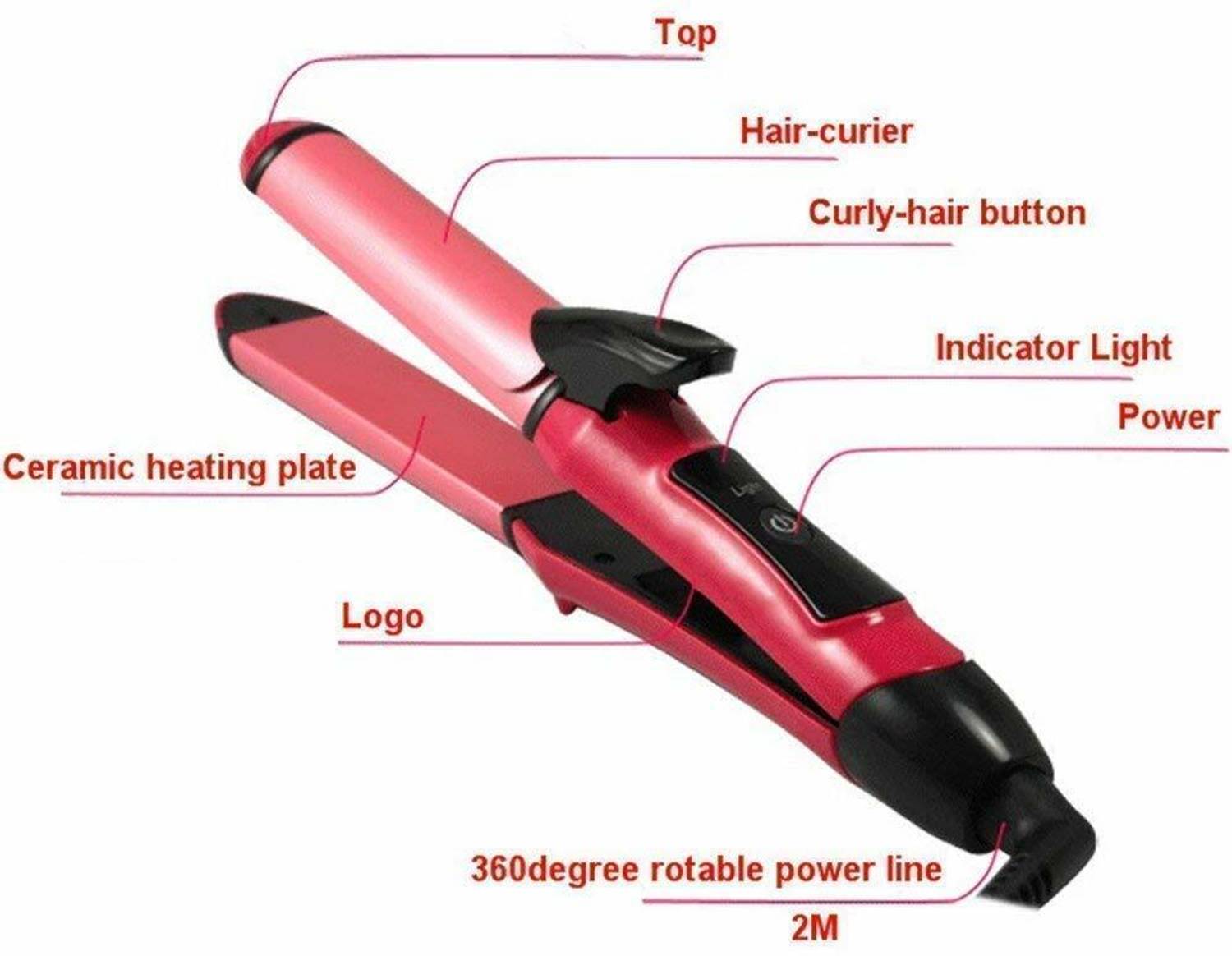 Lipsip 2-in-1 Hair Curler and Straightener - Image 5