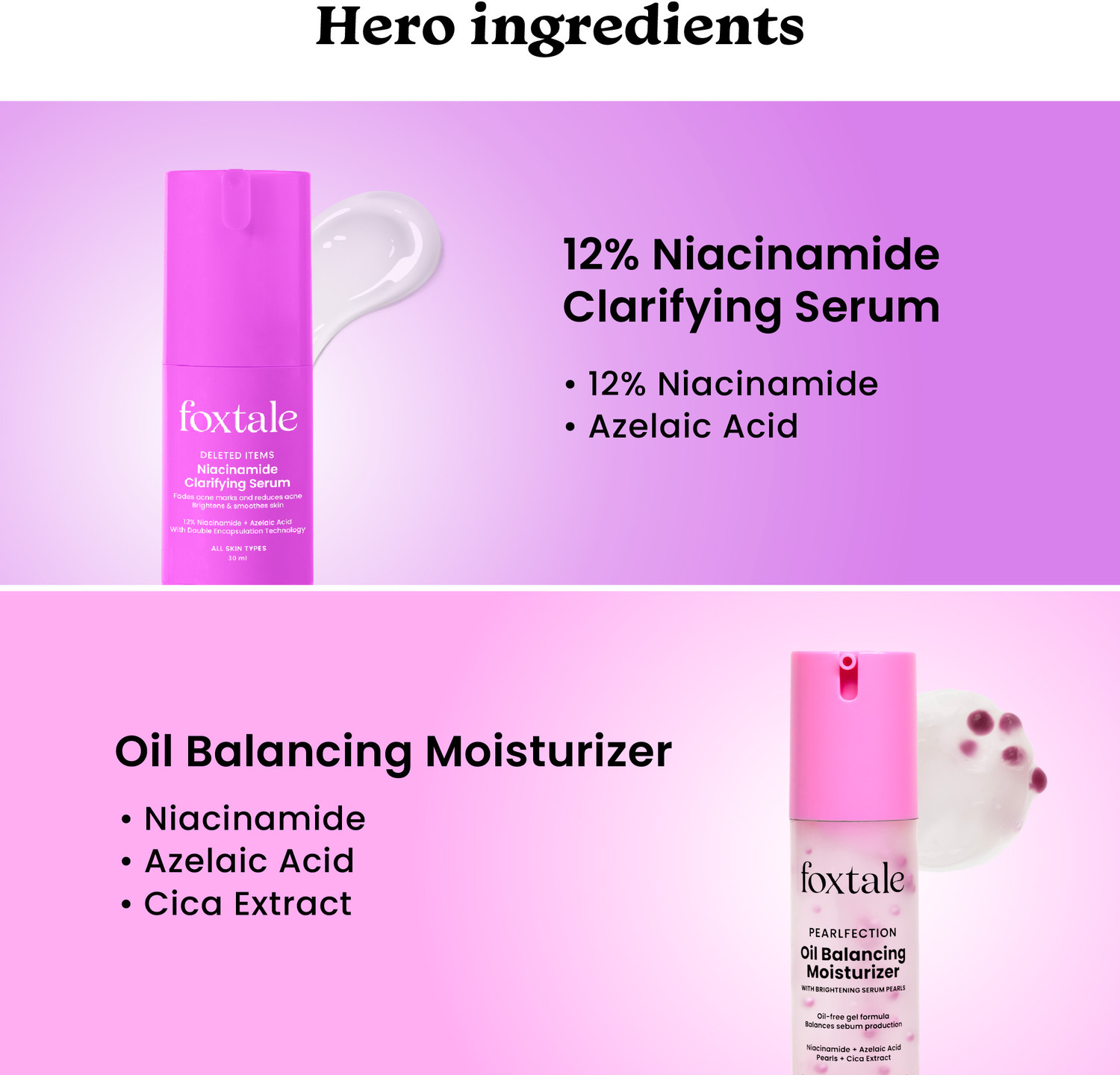 Image of Foxtale Oil Control Duo - Clarify, Hydrate & Control Oil (2 Items in the set)