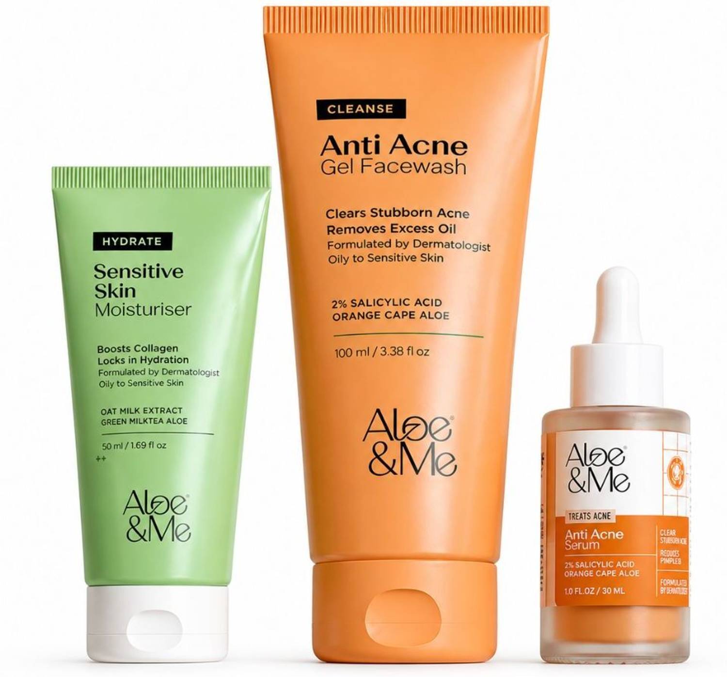 aloe&me 3 Step Anti Acne Kit - Image 1