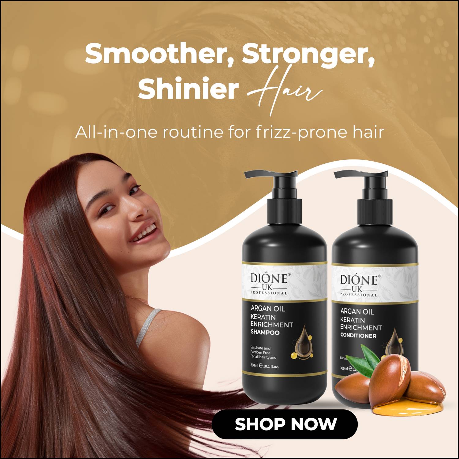 Dione Keratin De Luxe Shampoo + Conditioner - Image 5