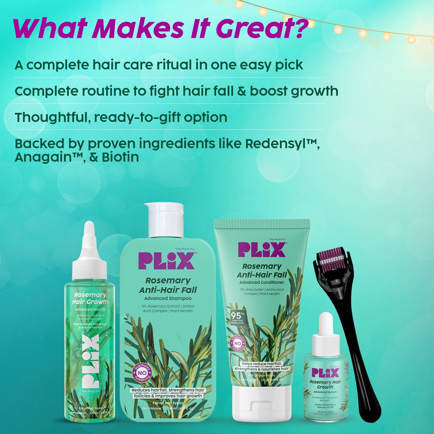 The Plant Fix Plix Rosemary Anti-Hairfall 5-in-1 Kit - Image 3