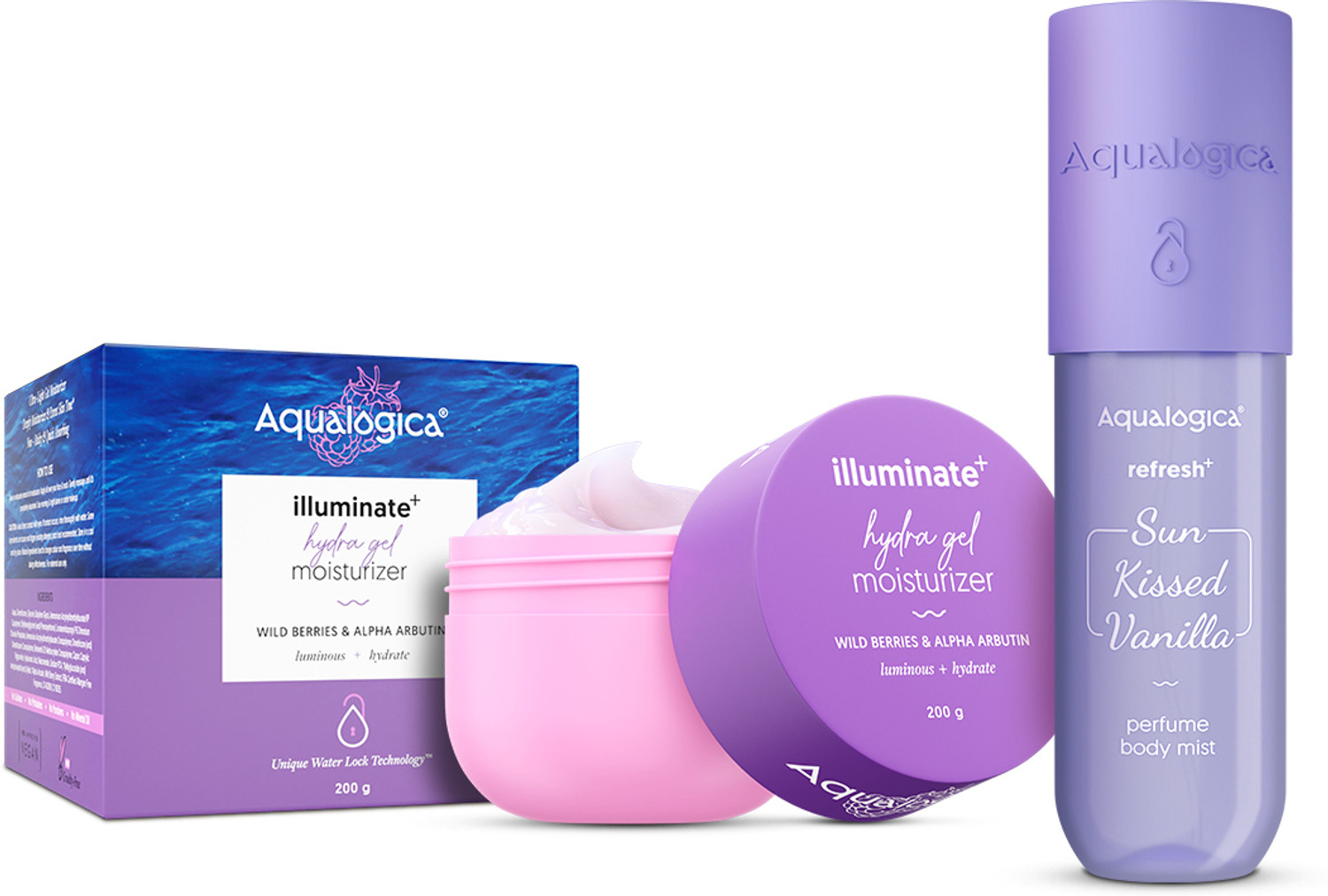 Image of Aqualogica Refresh+ Sun Kissed Vanilla Perfume Body Mist (150 ml)