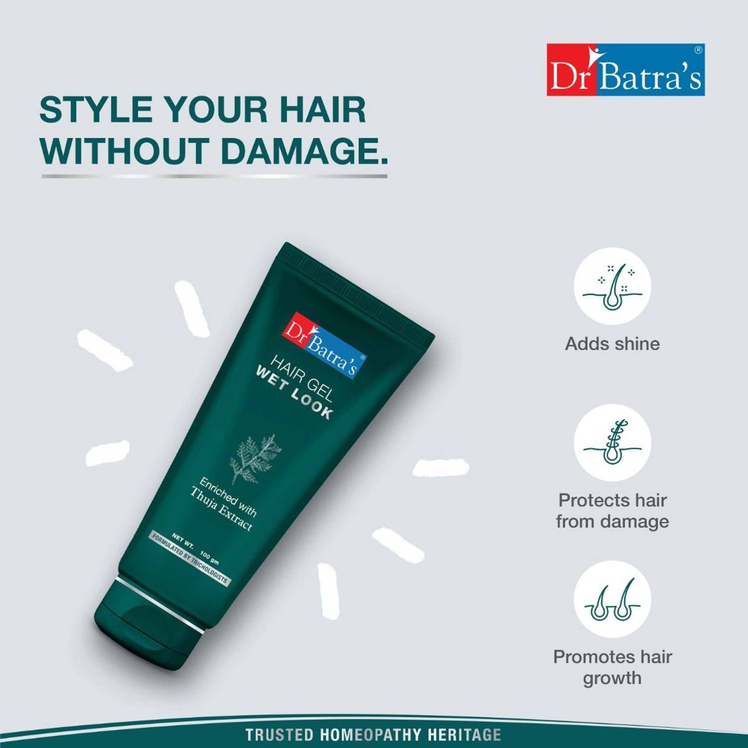 Dr Batra's Wet Look Enriched with Thuja (Pack of 2) Hair Styler (... more