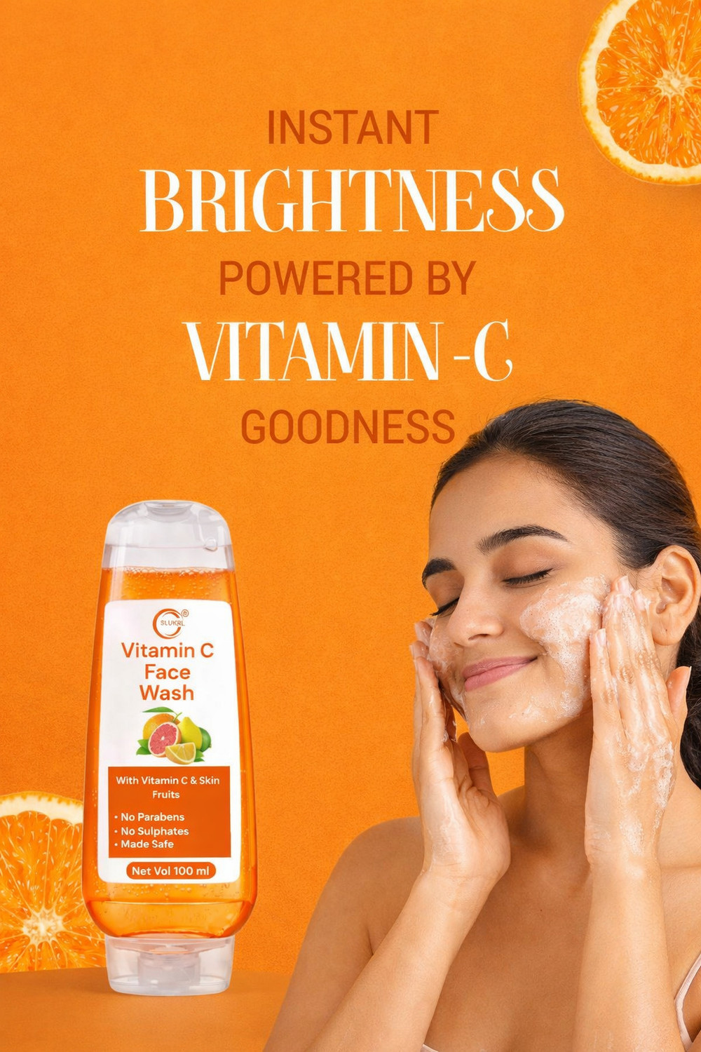 Image of slukrl Skin Fresh Care Kit Aloe Vera Gel Vitamin C Face Wash Lavender Body Wash
