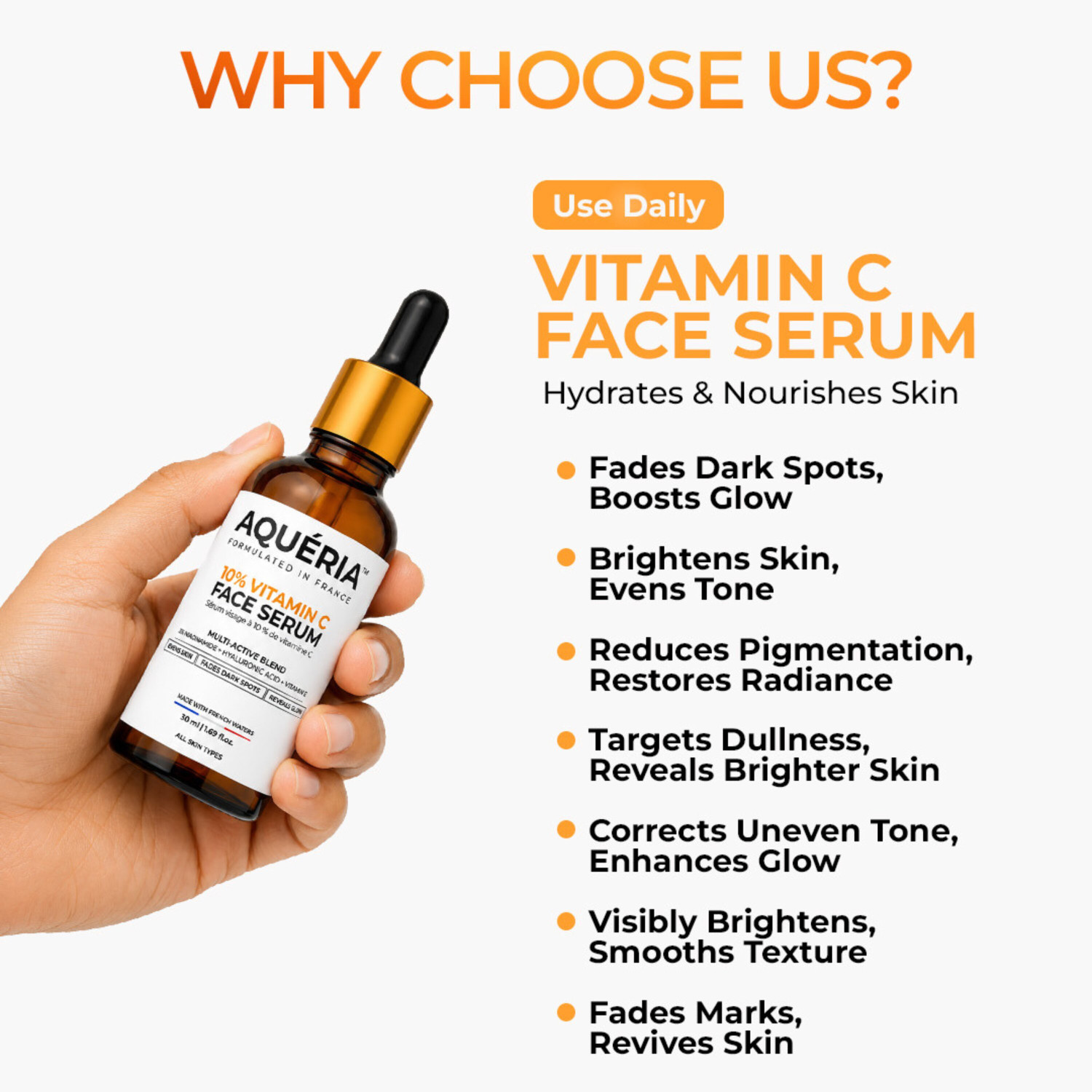 Image of Aqueria Complete Vitamin C Skincare Combo Face Wash 200ml Serum 50ml Moisturizer 100g
