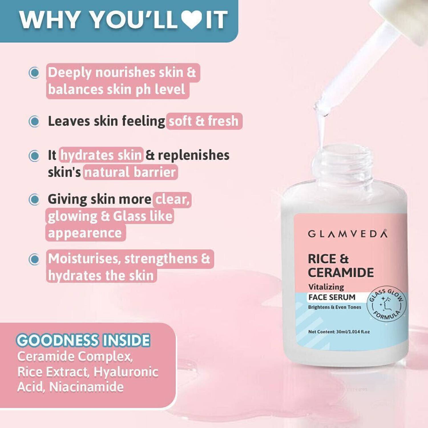 GLAMVEDA Korean Glass Skin 4 Step Skincare Routine - Image 3