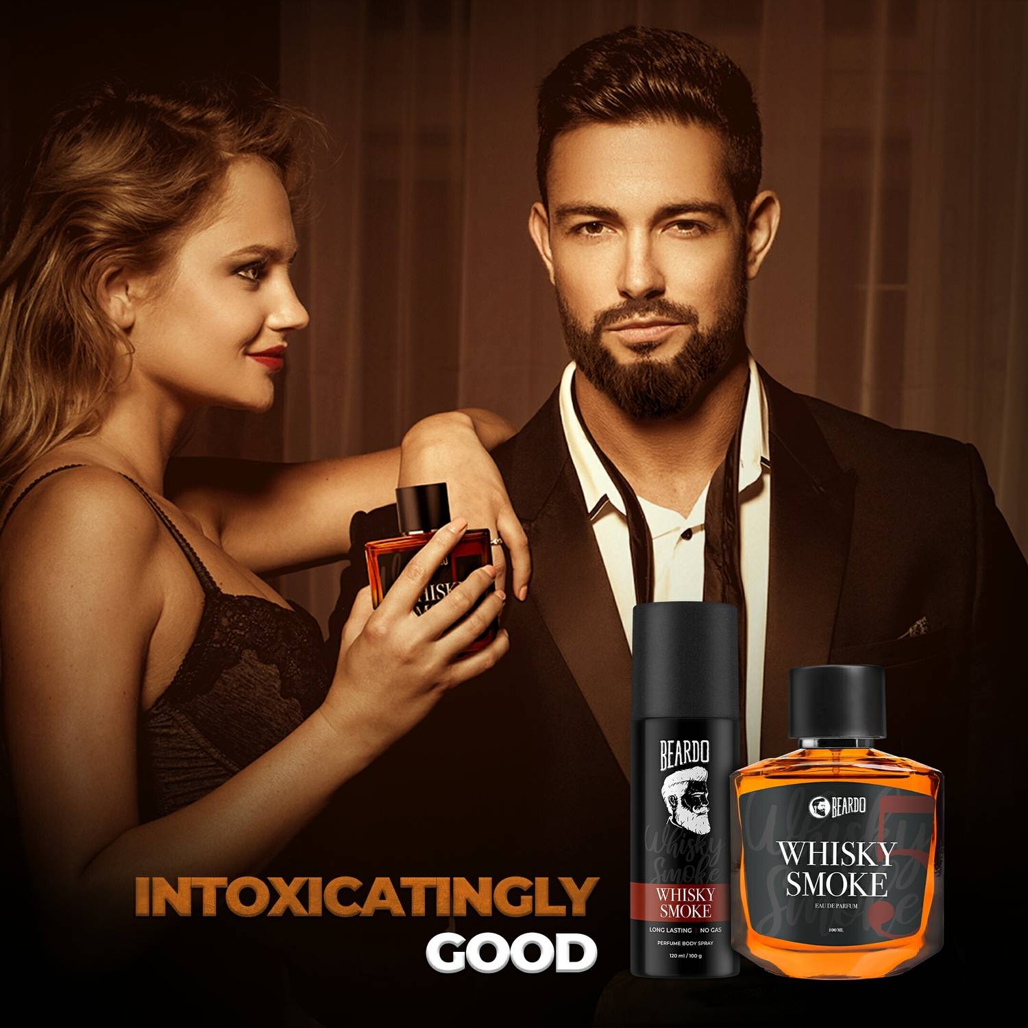 BEARDO Whisky Smoke EDP + Deo Spray - Image 5
