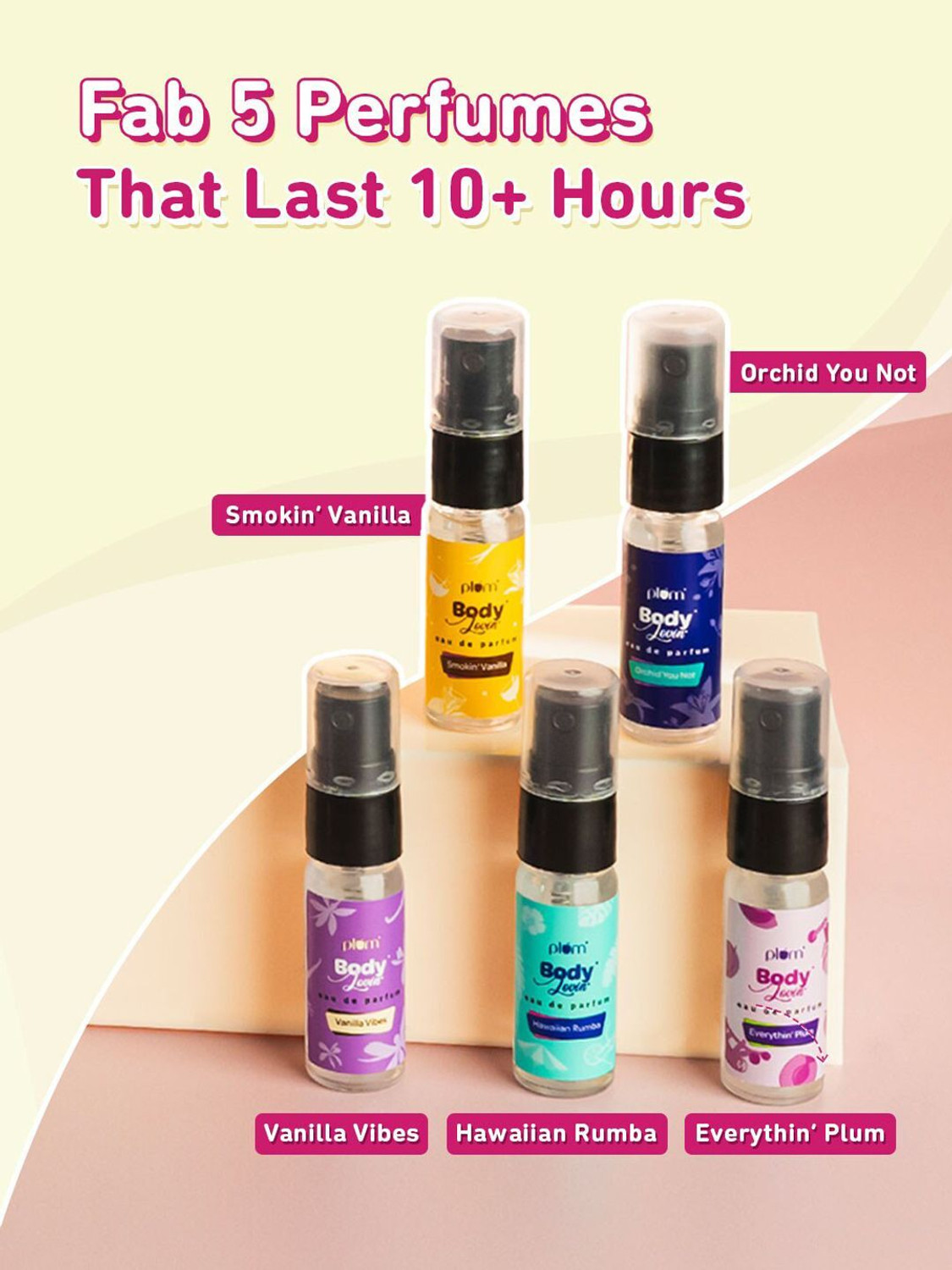 Image of Plum BodyLovin' Perfume Discovery Set | 5X5ml Pocket Perfumes | Long Lasting Fragrance