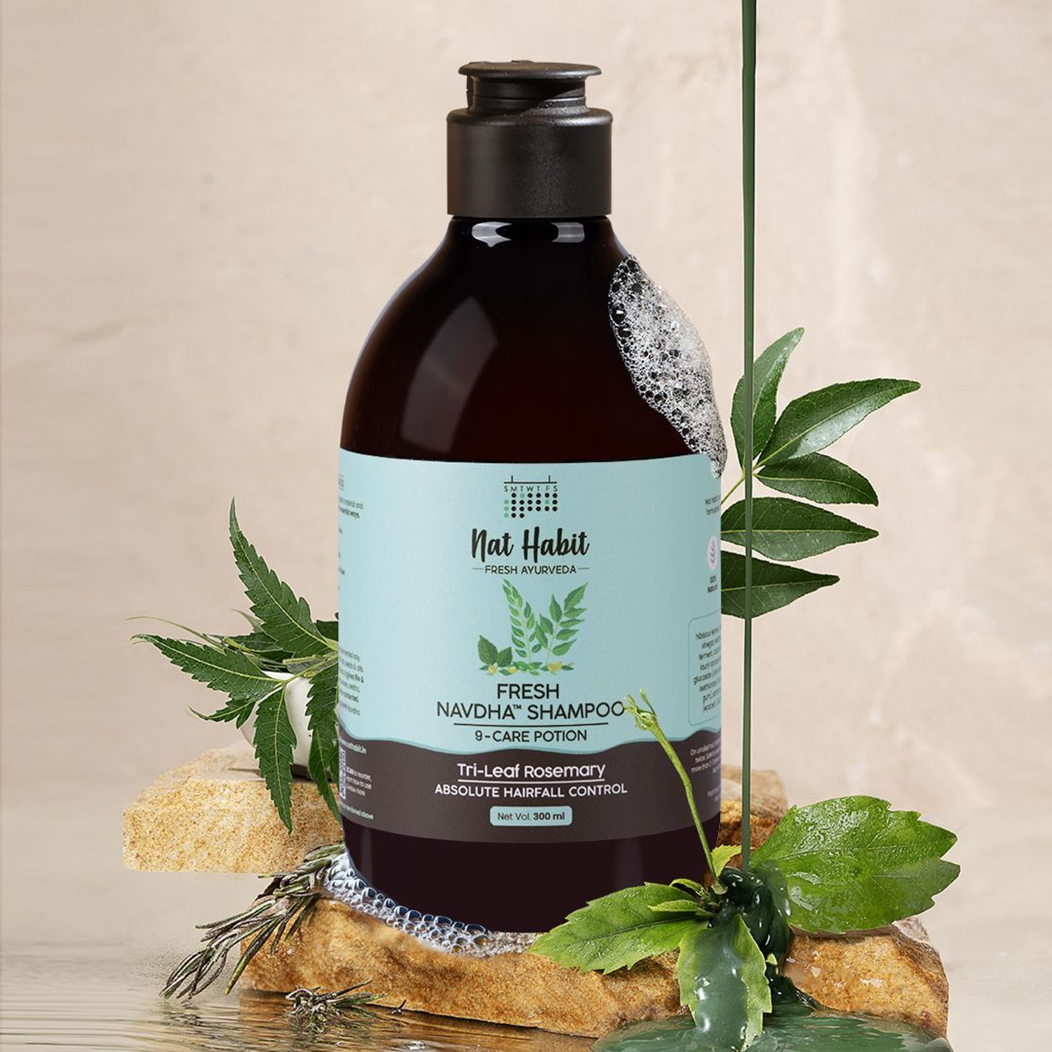 Image of Nat Habit Rosemary Hair Care Combo for Men & Women Shampoo, Conditioner and Hair Jal