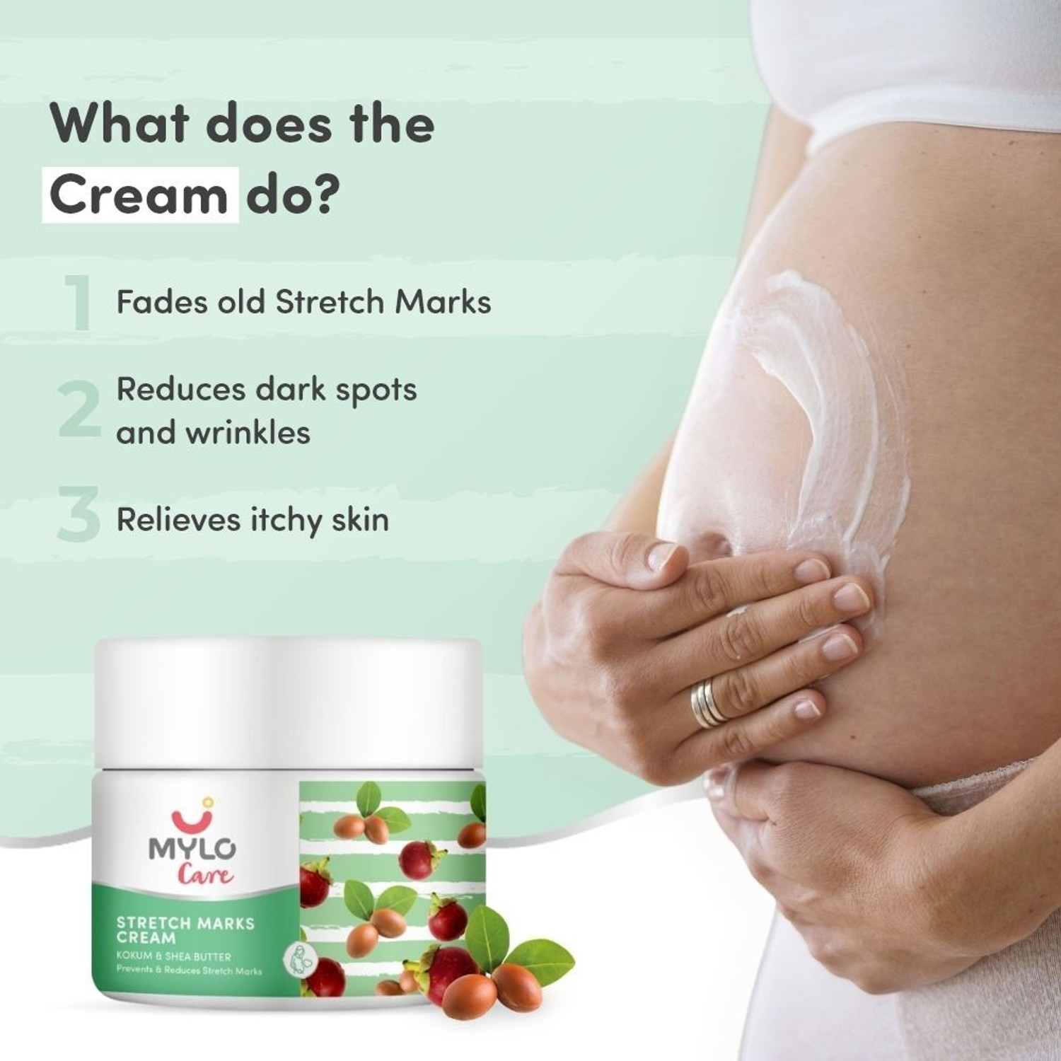 Image of MYLO Care Stretch Marks Removal Combo Kit | Day and Night Care (100ml Oil+100g Cream)