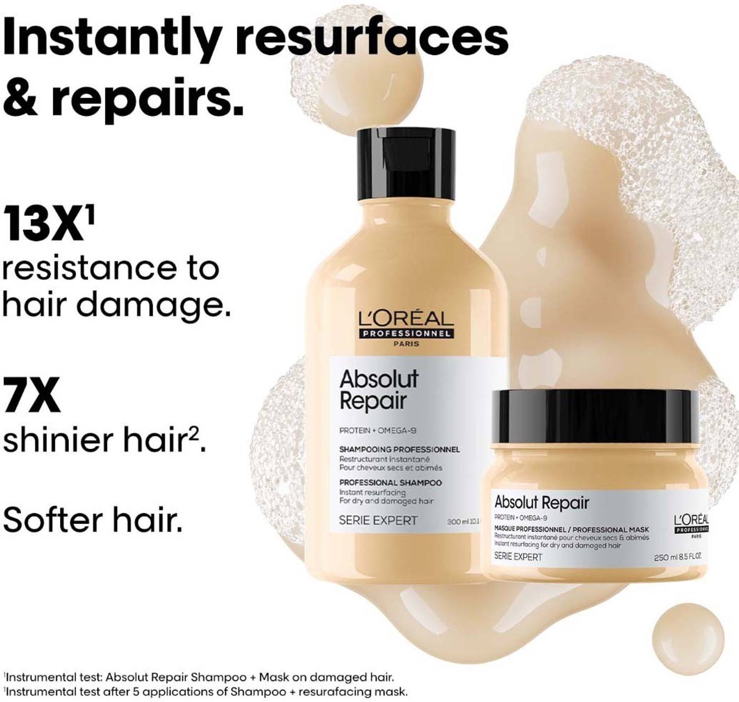 L'Oréal Absolut Repair Shampoo 300ml + Masque 250g - Image 2